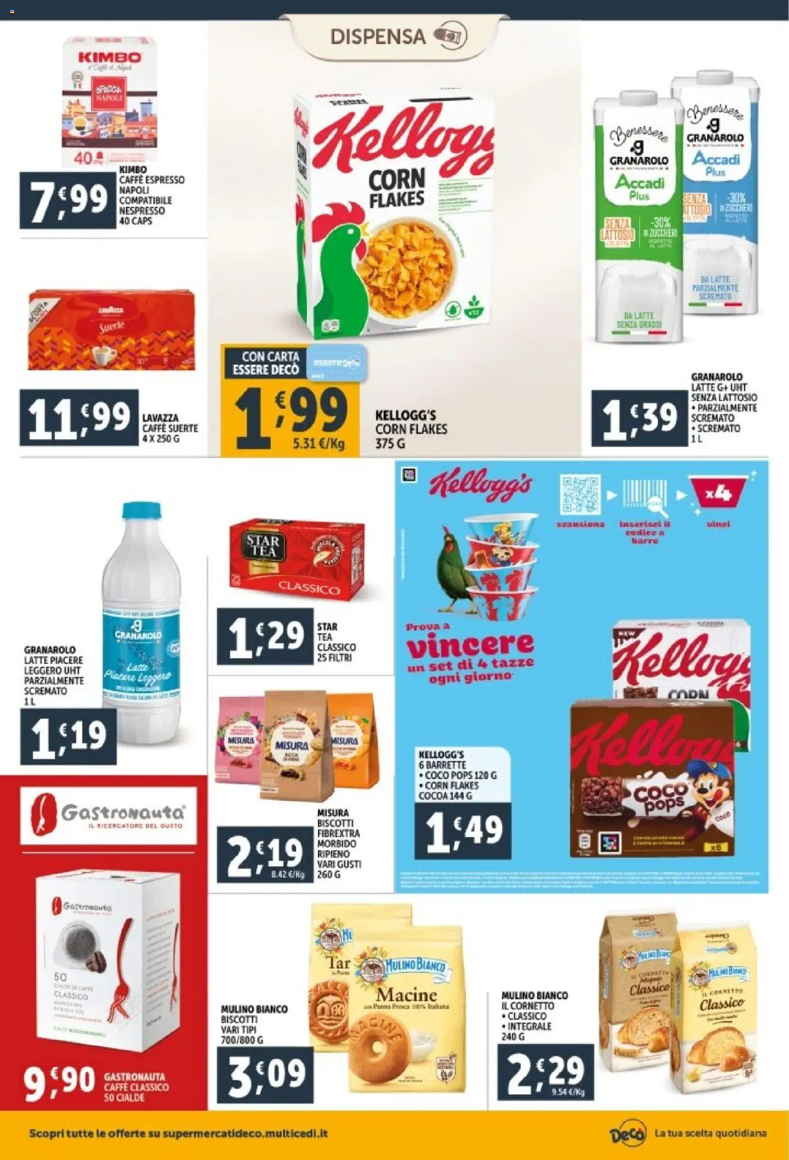 Volantino Decò del 29.12.2025 | Pagina: 12 | Prodotti: Caffè, Cornetto, Biscotti, Lavazza