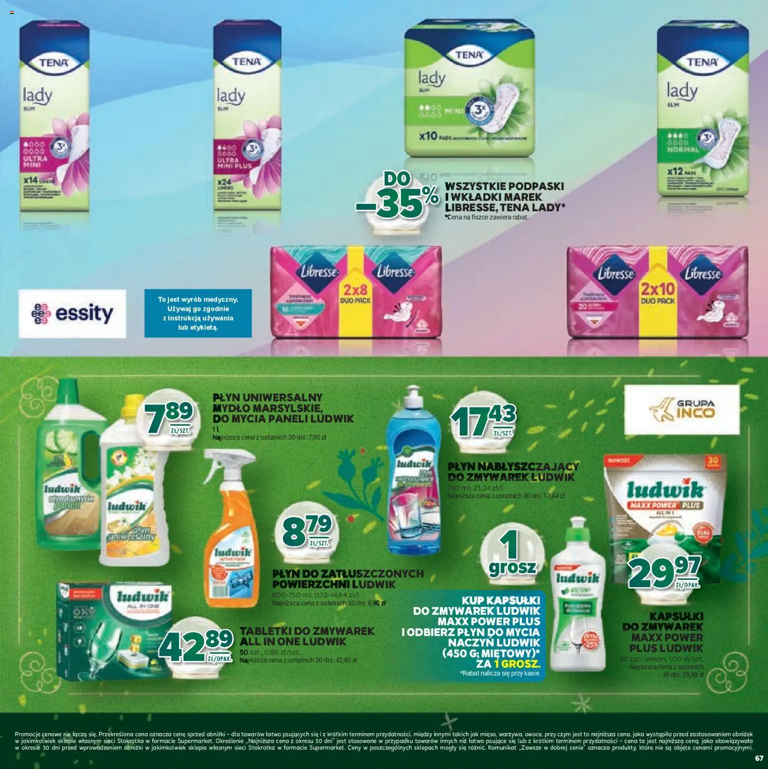 Stokrotka Gazetka - Boże Narodzenie od 11.12.2025 | Strona: 67 | Produkty: Stokrotka, Podpaski, Mydło