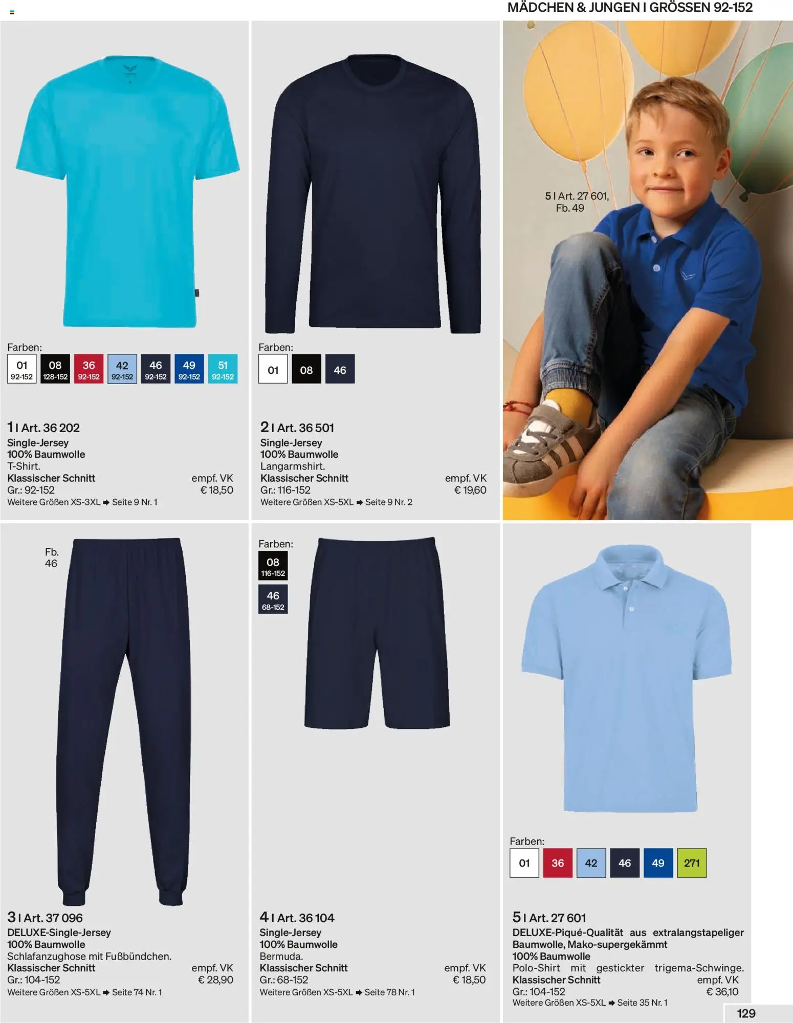 Trigema Prospekt – gültig ab 01.02.2026 | Seite: 129 | Produkte: Poloshirt