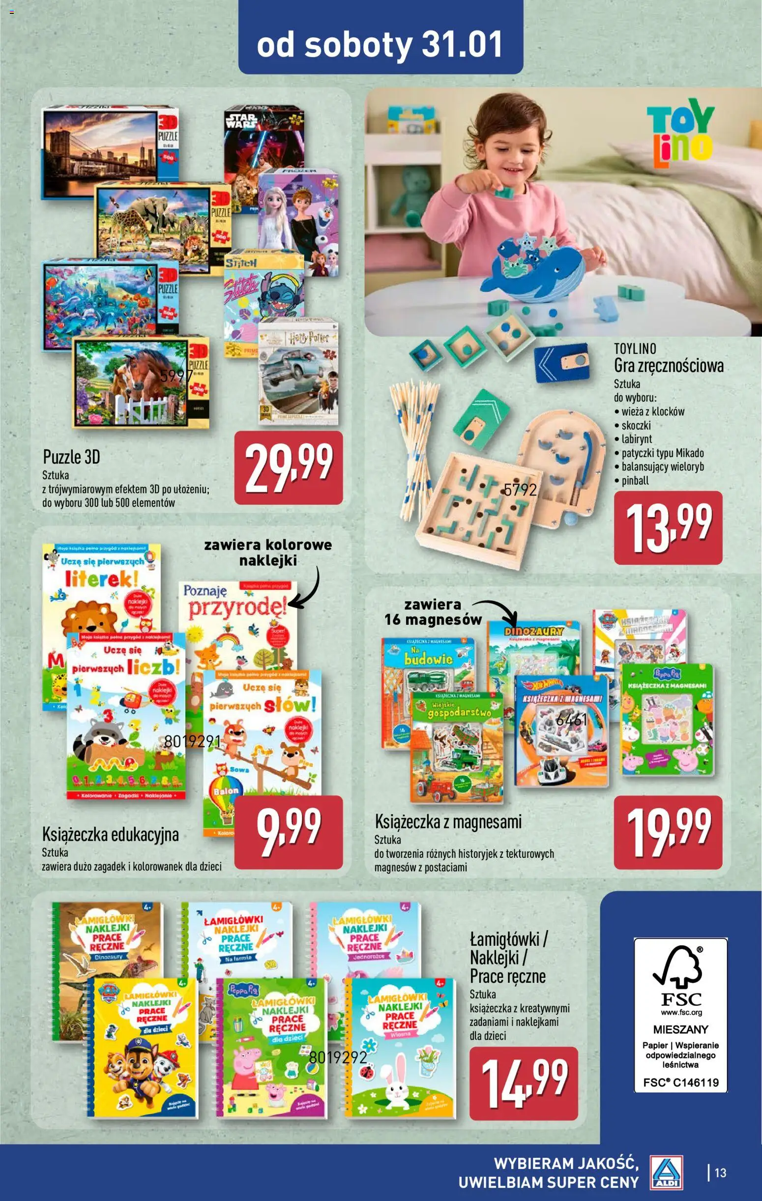 Aldi Gazetka - Hity od Środy i od Soboty od 28.01.2026 | Strona: 13 | Produkty: PC, Gra, Naklejki