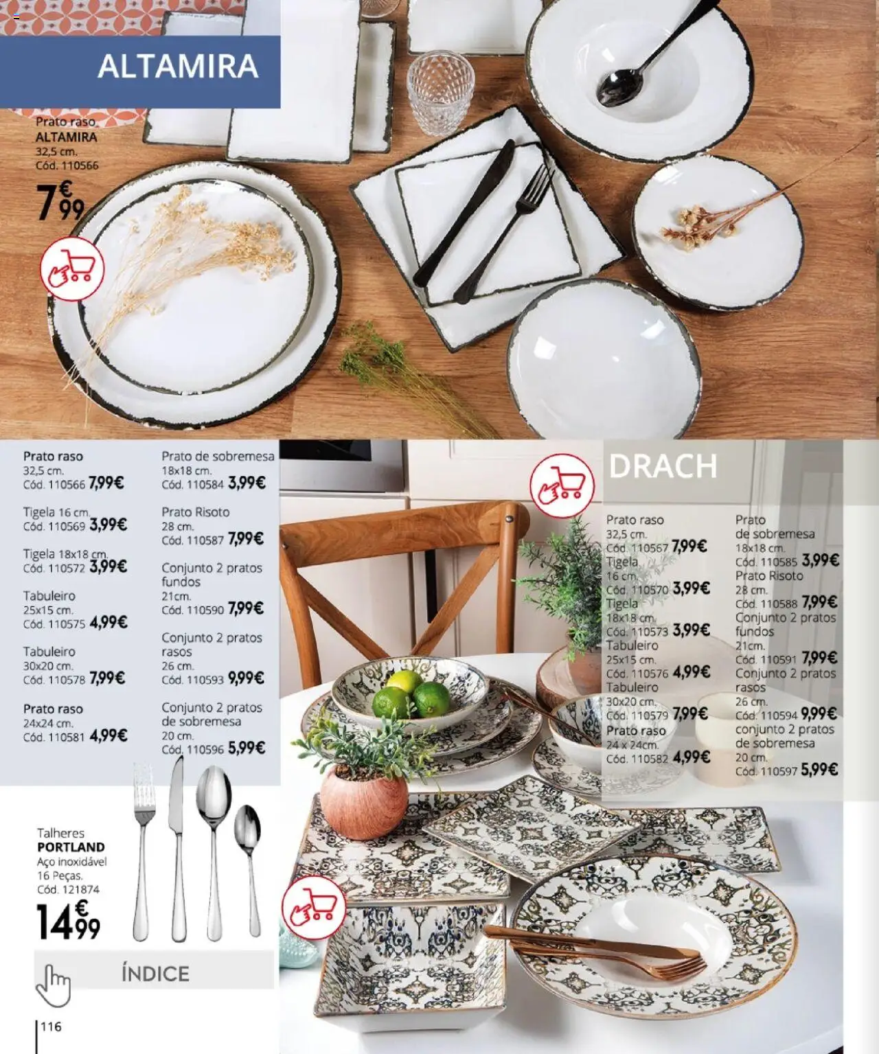 Conforama folheto │ válido de 27.03.2025 | Página: 116 | Produtos: Pratos, Talheres, Tigela