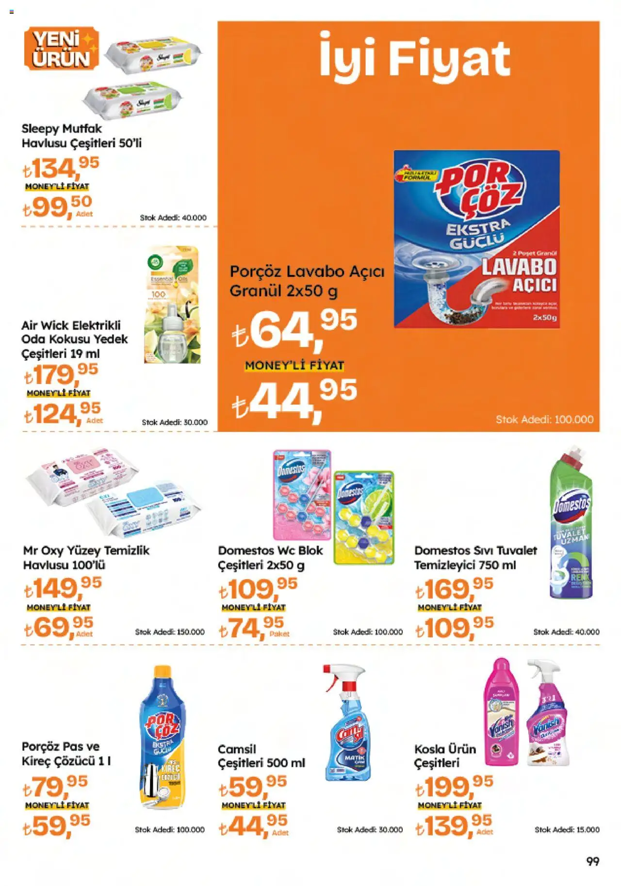 Migros Katalog - Migroskop - 12.06.2025 tarihinden itibaren geçerlidir | Sayfa: 99 | Ürünler: Kireç çözücü, Oda kokusu, Lavabo, Lavabo açıcı