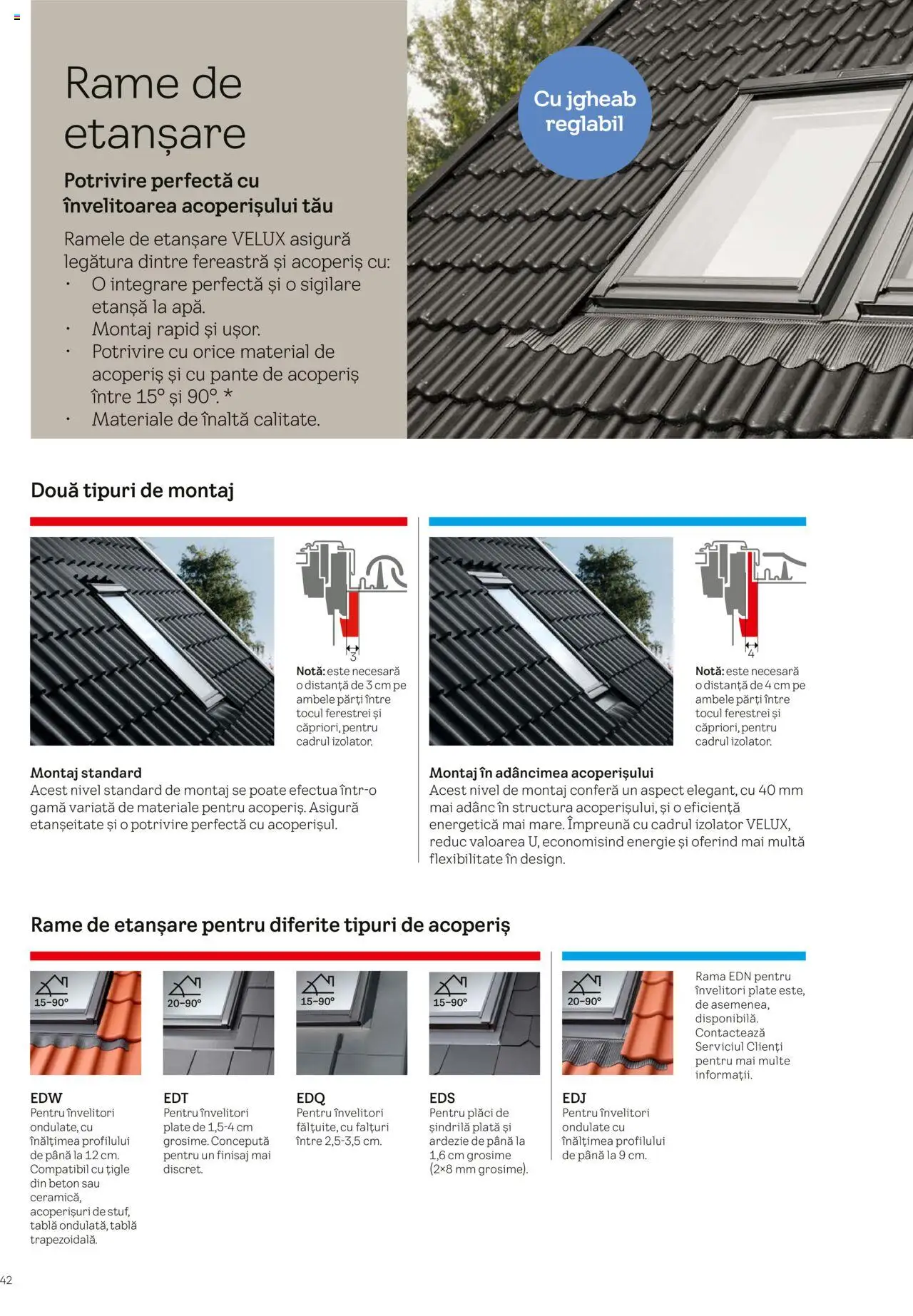 Catalog Velux – valabil de la 25.02.2025 | Pagină: 42 | Produse: Tablă, Fereastră