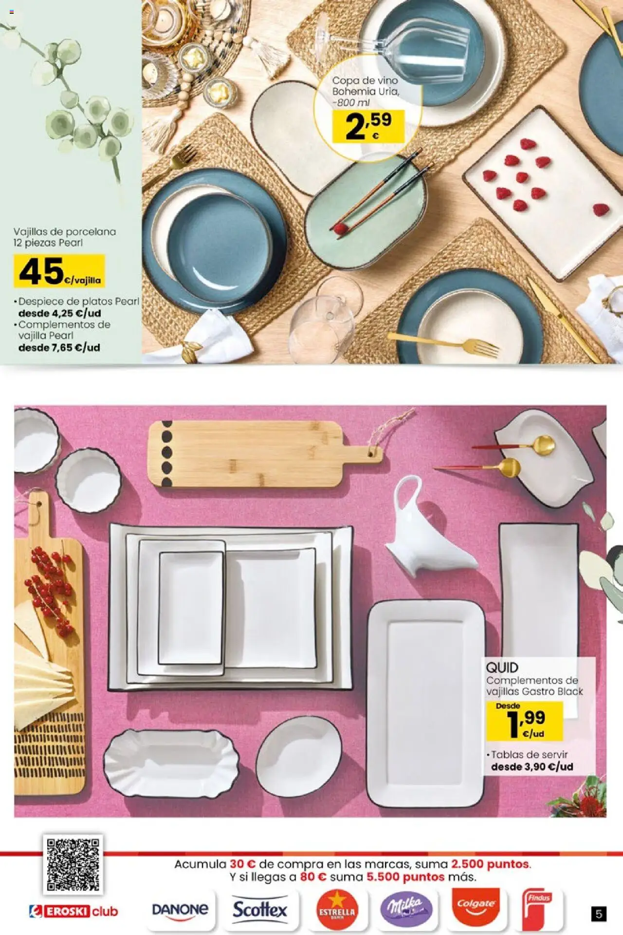 Eroski - Oh! Qué chef │ válido desde el 09.10.2025 | Página: 5 | Productos: Vino, Βρεφικό κρεβάτι