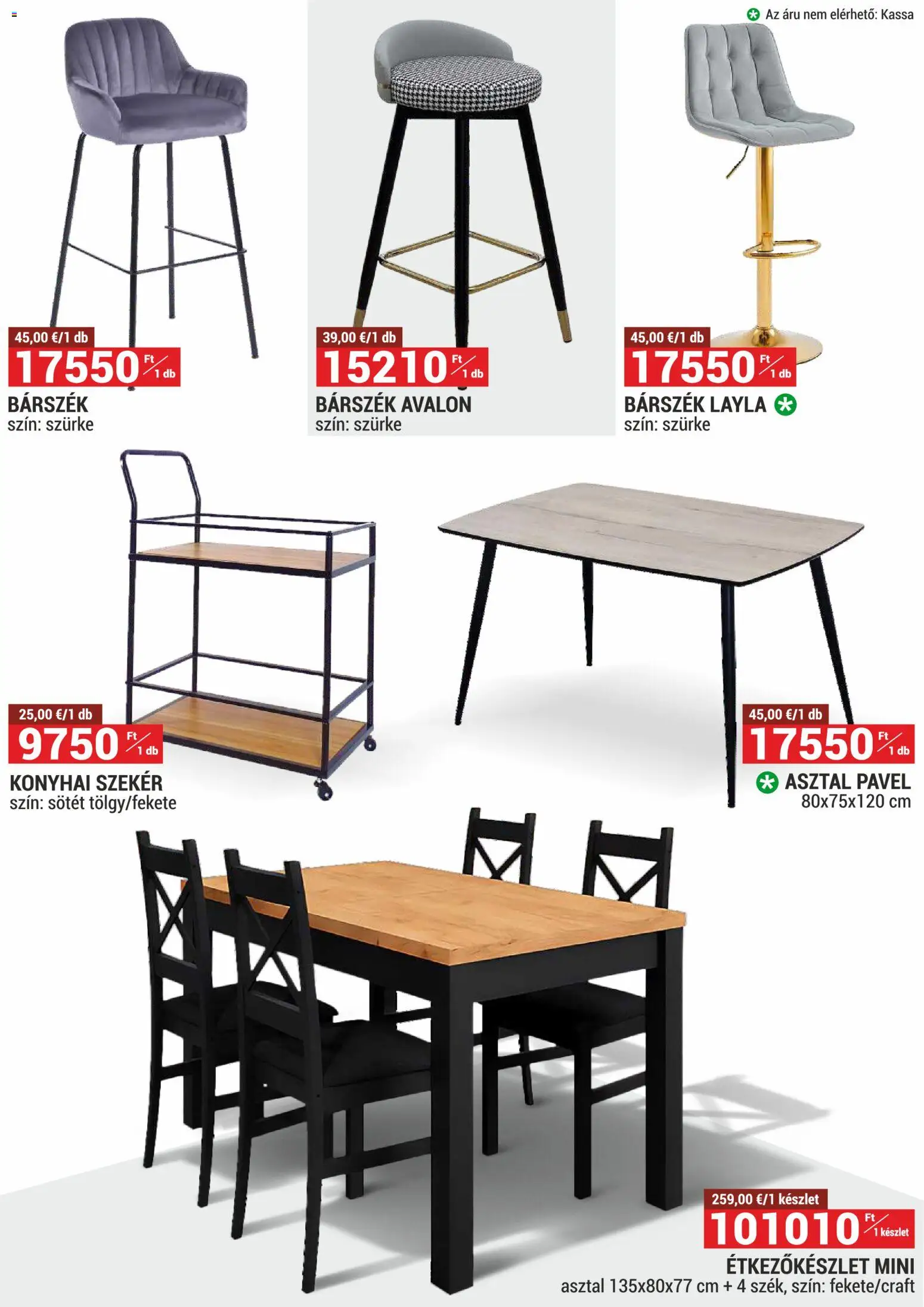 Merkury Market akciós ujság - amely érvényes a következő dátumtól: 01.02.2026 | Oldal: 15 | Termékek: Asztal, Barszek