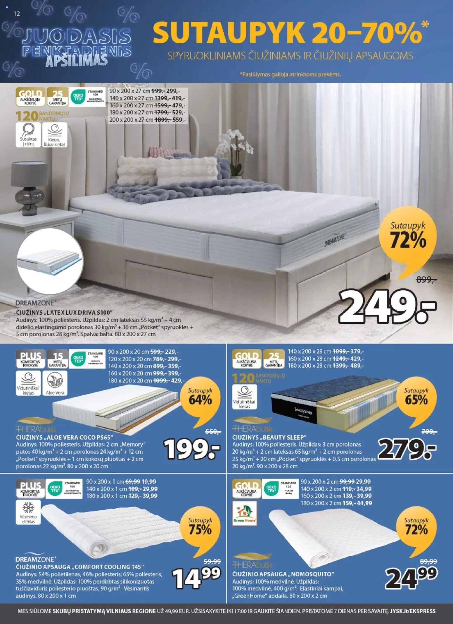 JYSK akcijos nuo 04.11.2025 | Puslapis: 12 | Prekių: Čiužinys