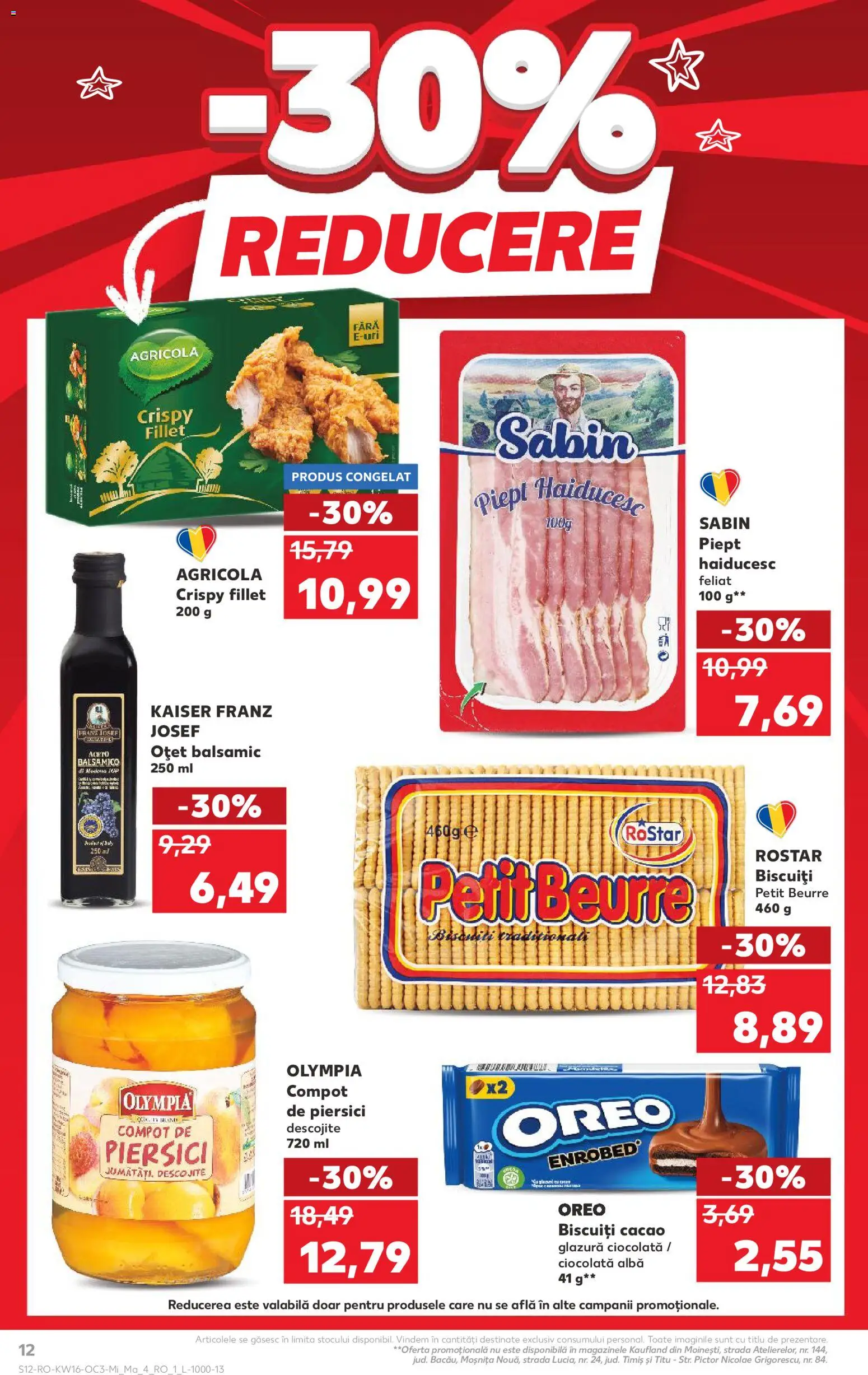 Noul catalog Kaufland – valabil de la 15.04.2026 | Pagină: 12 | Produse: Ciocolată, Oțet, Cacao, Biscuiți