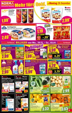 Norma Flugblatt ab 29.12.2025 gültig | Seite: 9 | Produkte: Gurken, Gemüse, Gürtel, Käse
