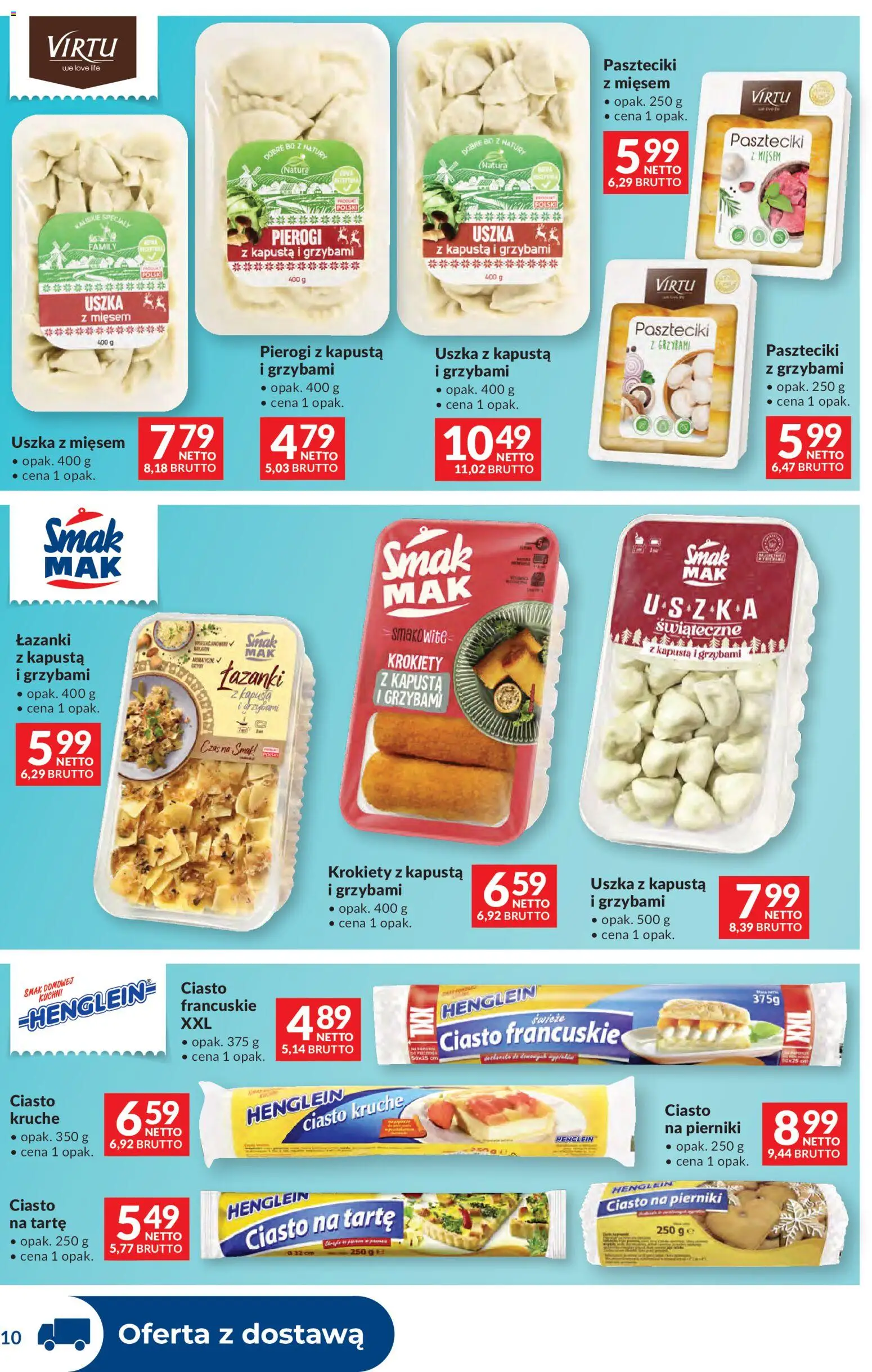 Makro Gazetka - Dystrybucja do sklepów od 09.12.2025 | Strona: 10 | Produkty: Kapusta, Pierogi, Ciasto francuskie, Ciasto na tartę