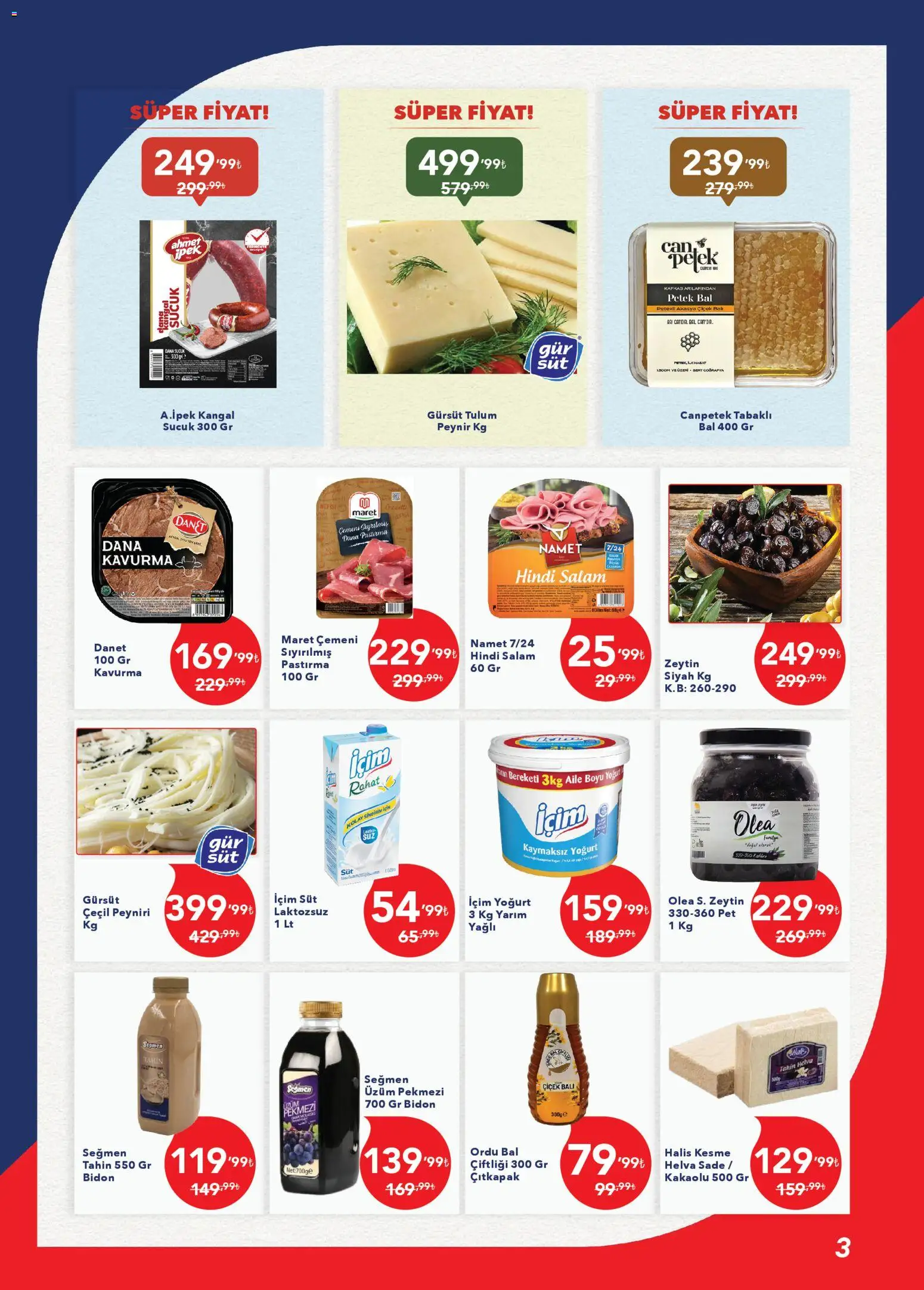 Kim Market Katalog - Ege Insert - 02.03.2026 tarihinden itibaren geçerlidir | Sayfa: 3 | Ürünler: Yoğurt, Salam, Üzüm, Sucuk