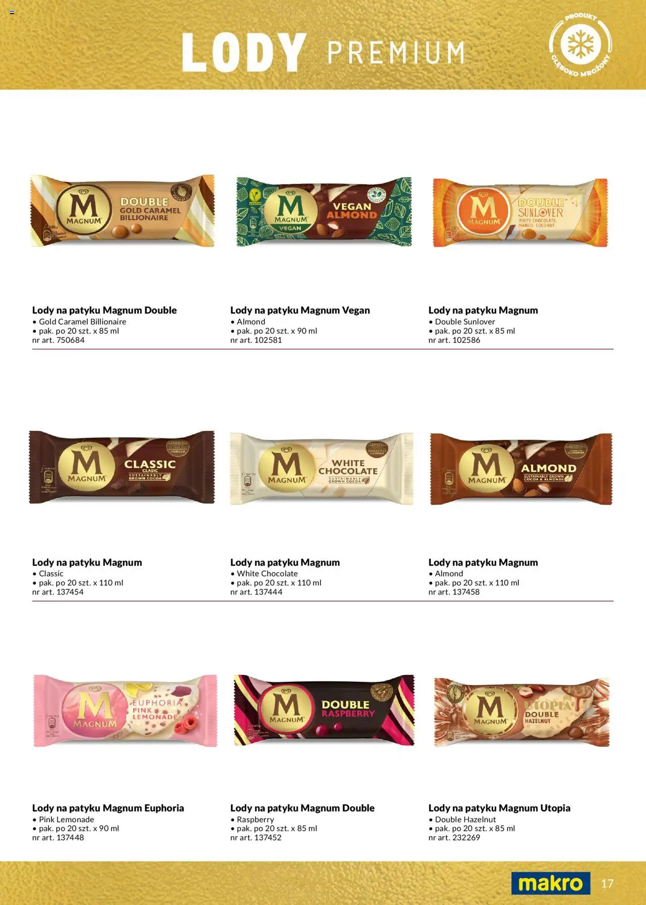 Makro Gazetka - Lody od 14.05.2025 | Strona: 17 | Produkty: Lody na patyku, Lody