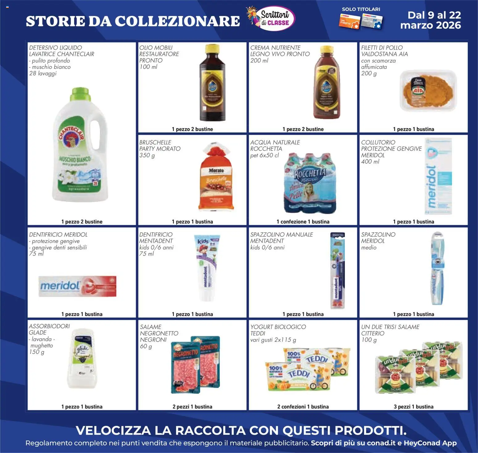 Volantino Conad del 11.03.2026 | Pagina: 42 | Prodotti: Dentifricio, Spazzolino, Olio, Lavanda