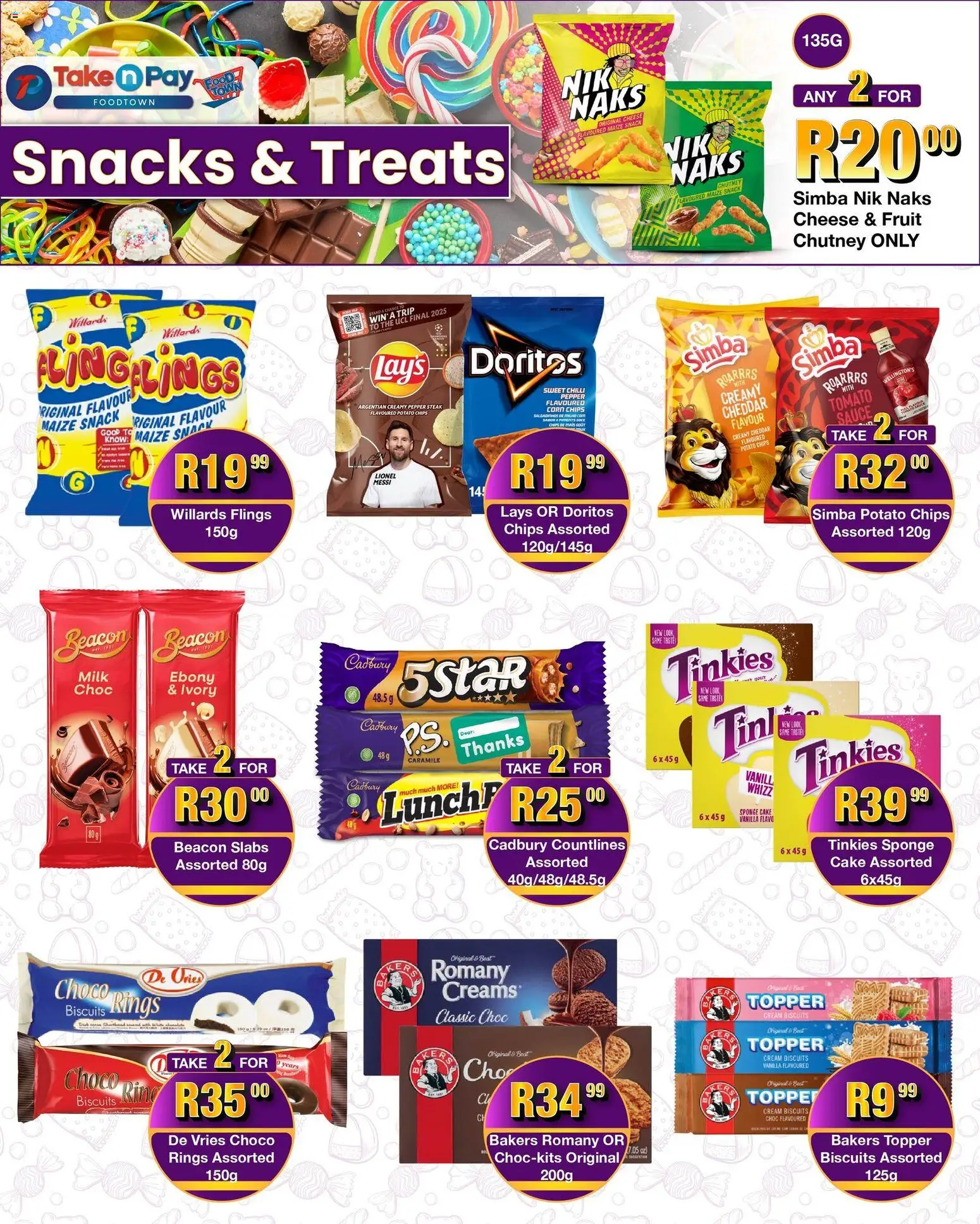 New Take n Pay catalogue – valid from 19.01.2026 | Page: 8 | Products: Cheese, Biscuits, Chips, Chilli