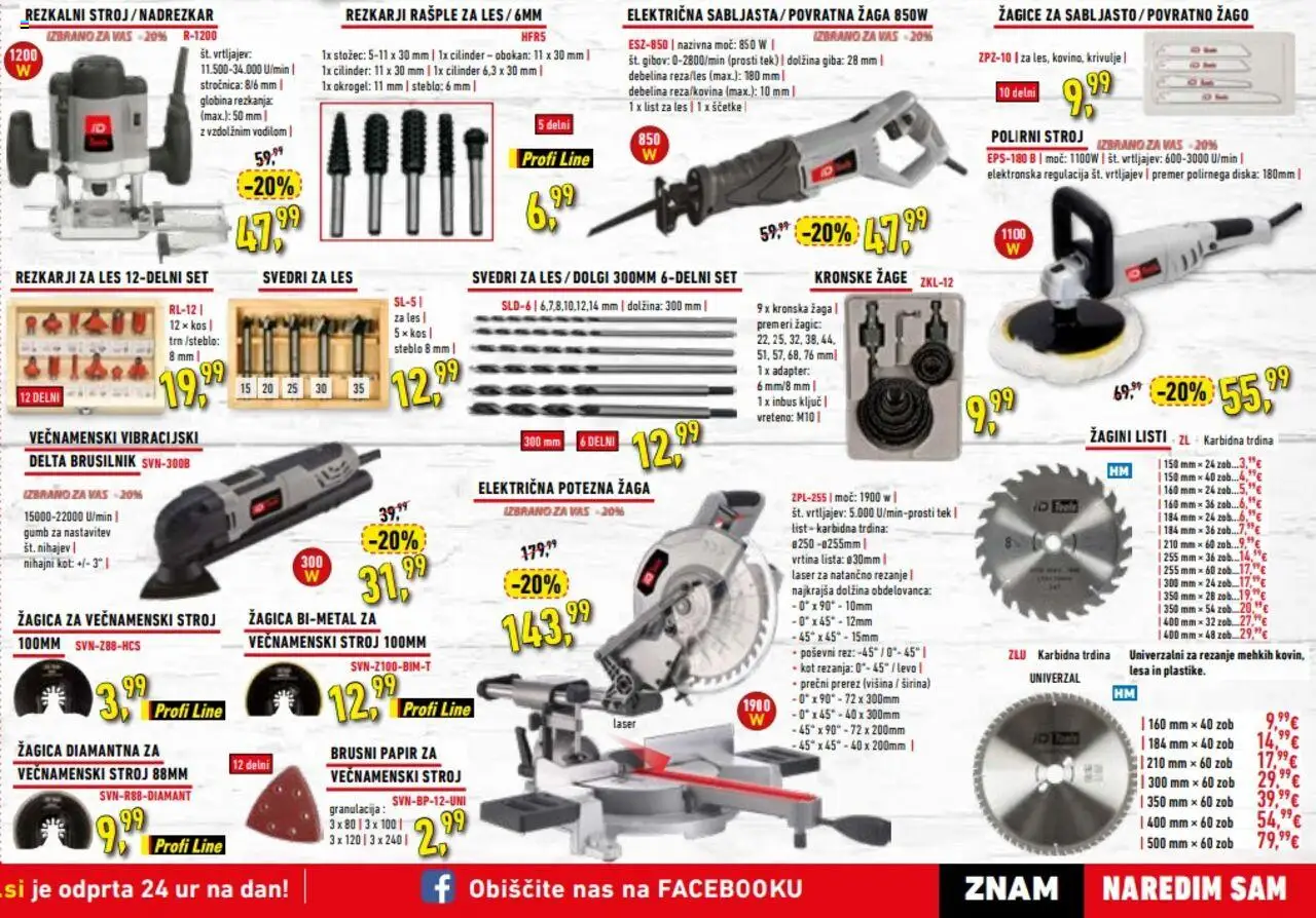 Novi Inter Diskont katalog ponudbe – veljaven od 30.09.2025 | Stran: 4 | Izdelki: Adapter, Kos, Svedri, Brusilnik