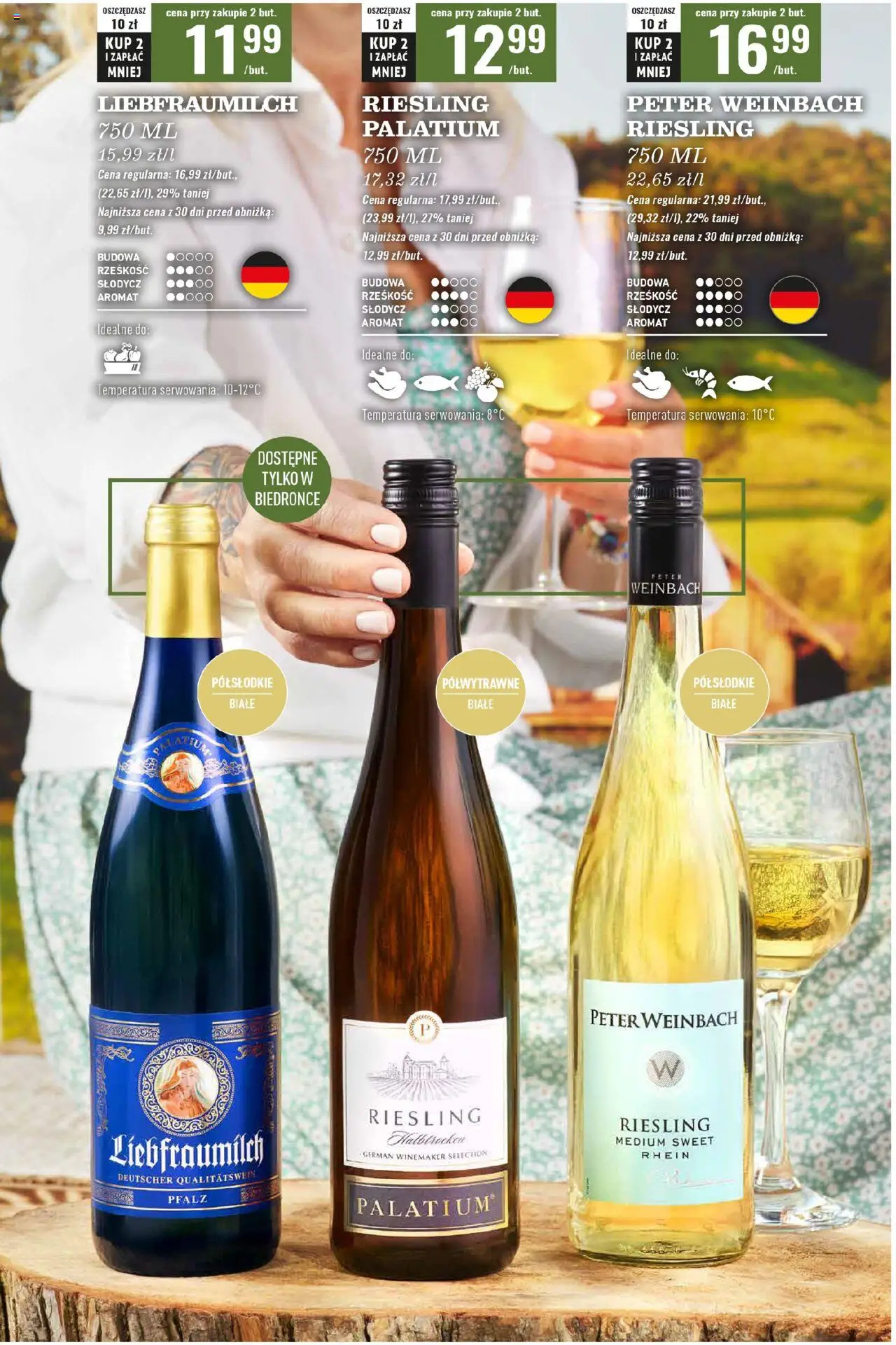 Biedronka gazetka - Czas na toast od 25.08.2025 | Strona: 10 | Produkty: Riesling