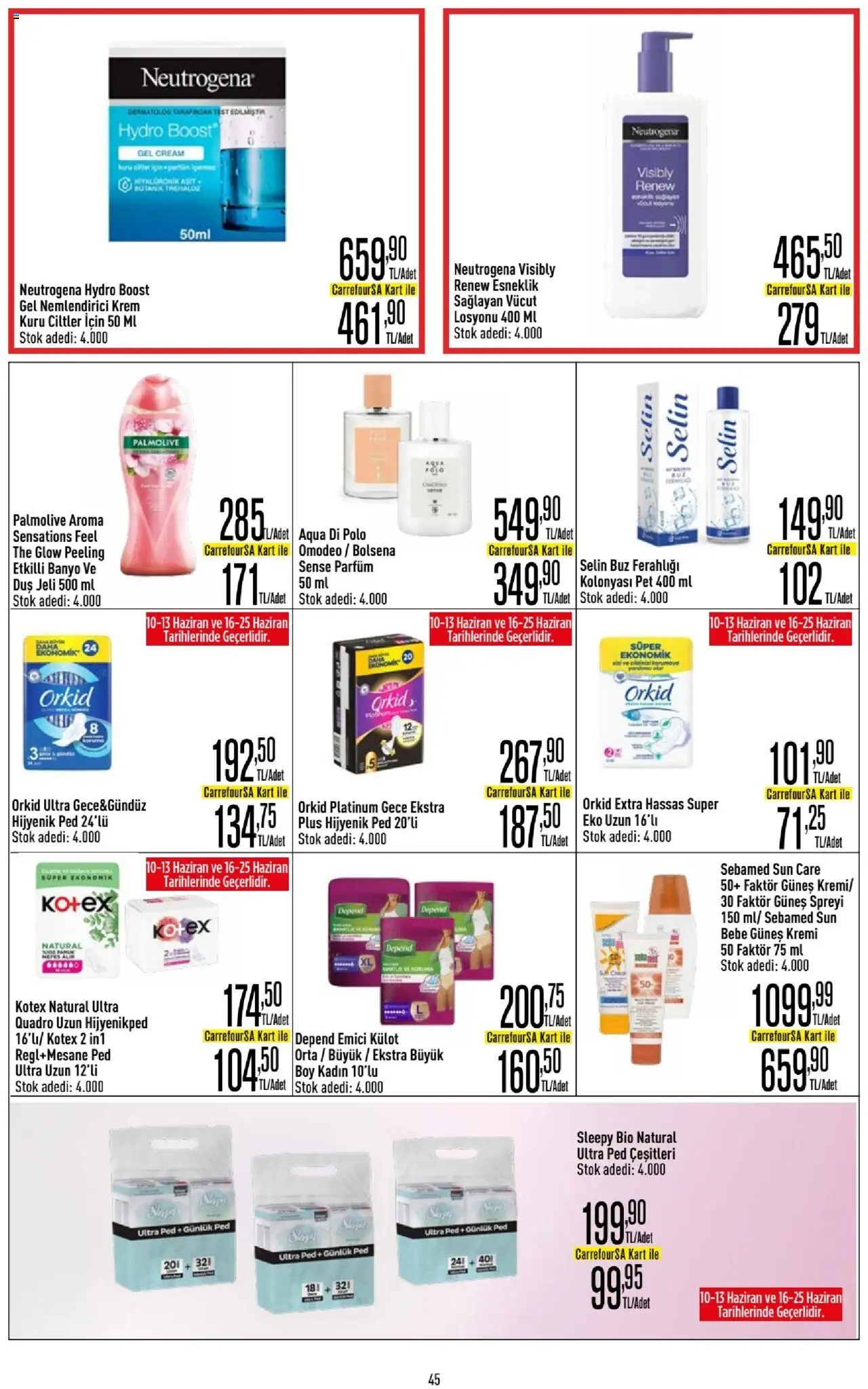 CarrefourSA Katalog - 10.06.2025 tarihinden itibaren geçerlidir | Sayfa: 45 | Ürünler: Peeling, Duş jeli, Parfüm, Külot
