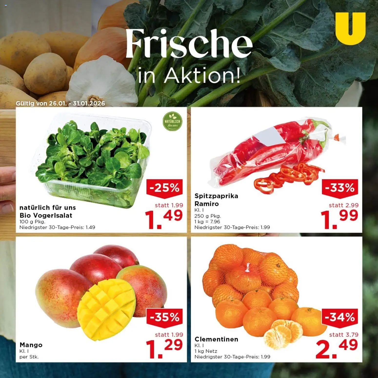 Unimarkt Frische in Aktion gültig ab 26.01.2026 | Seite: 1 | Produkte: Mango