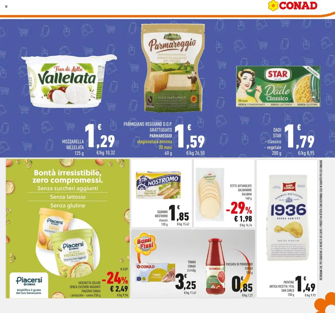 Volantino Conad del 10.09.2025 | Pagina: 29 | Prodotti: Crema, Patatine, Gelato, Parmigiano reggiano