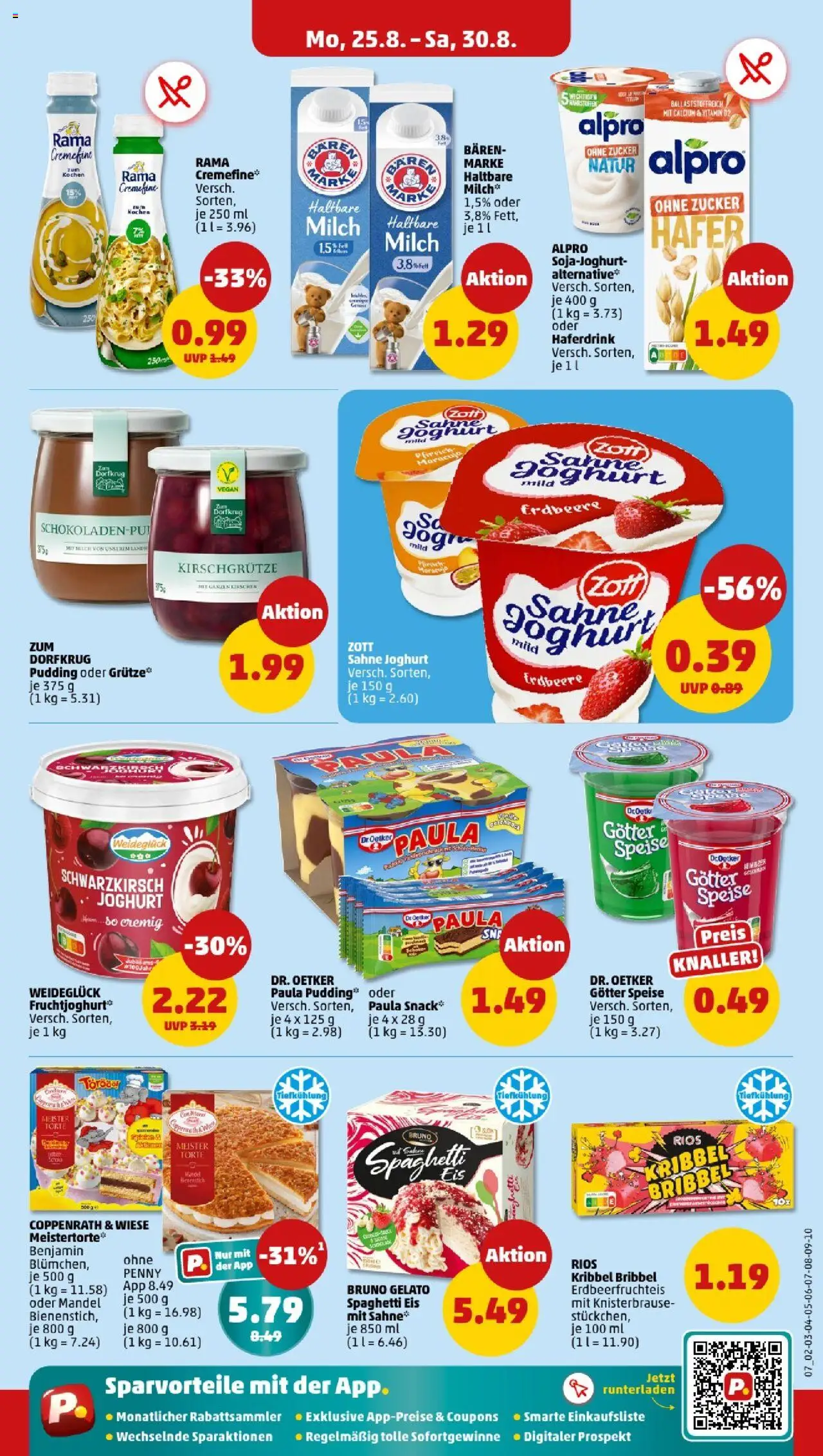 Penny - Bayern  - gültig ab dem 25.08.2025 | Seite: 7 | Produkte: Joghurt, Pudding, Alpro, Sahne