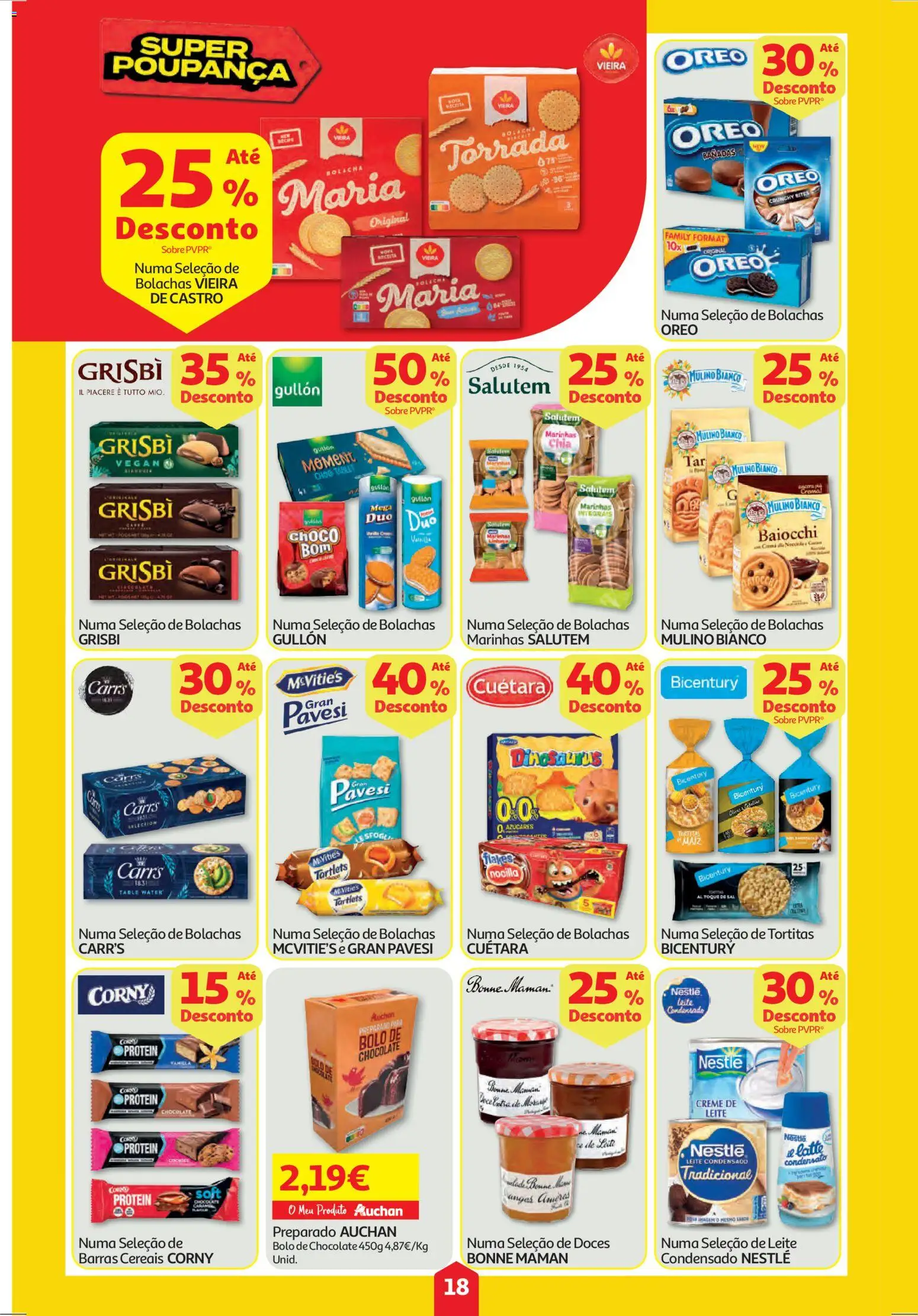 Auchan folheto │ válido de 06.11.2025 | Página: 18 | Produtos: Bolo, Leite condensado, Nestlé, Creme