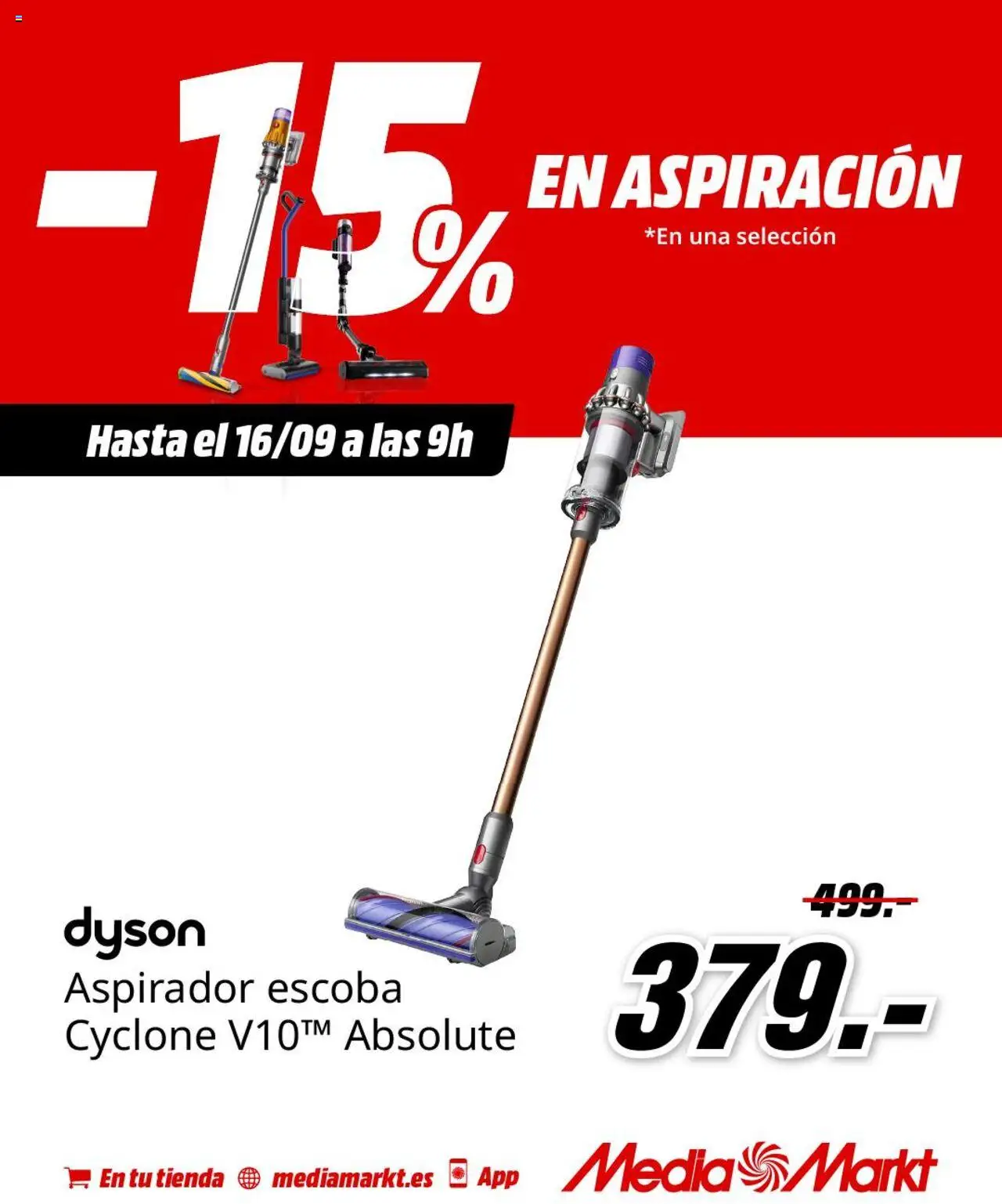 Media Markt folleto │ válido desde el 12.09.2025 | Página: 3 | Productos: Escoba, Aspirador