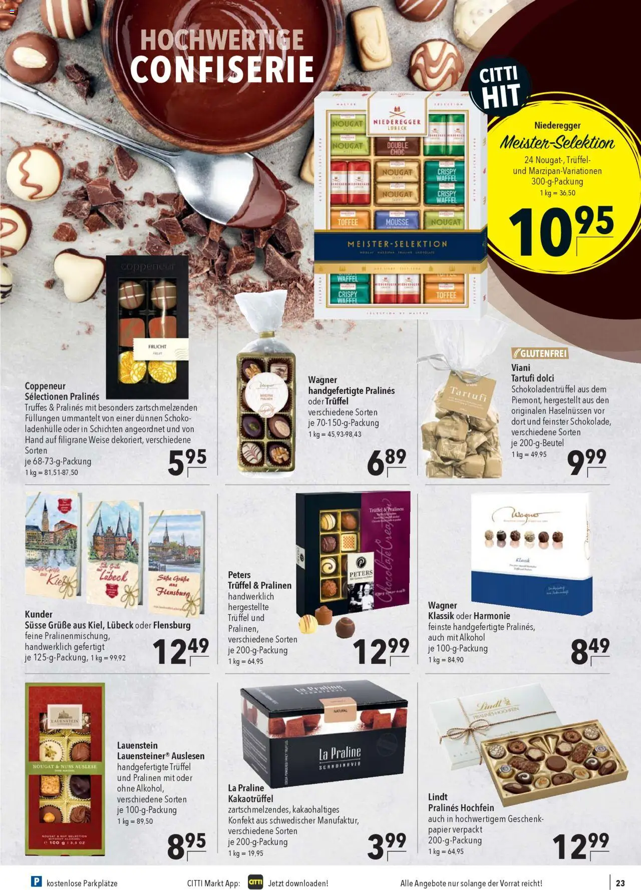 CITTI Markt Prospekt 	 – gültig ab 24.09.2025 | Seite: 23 | Produkte: Lindt