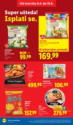OCEAN SEA Surimi štapići, Surimi štapići, 250 g - pregled Lidl kataloga - važi od 09.04.2026 | Strana: 22
