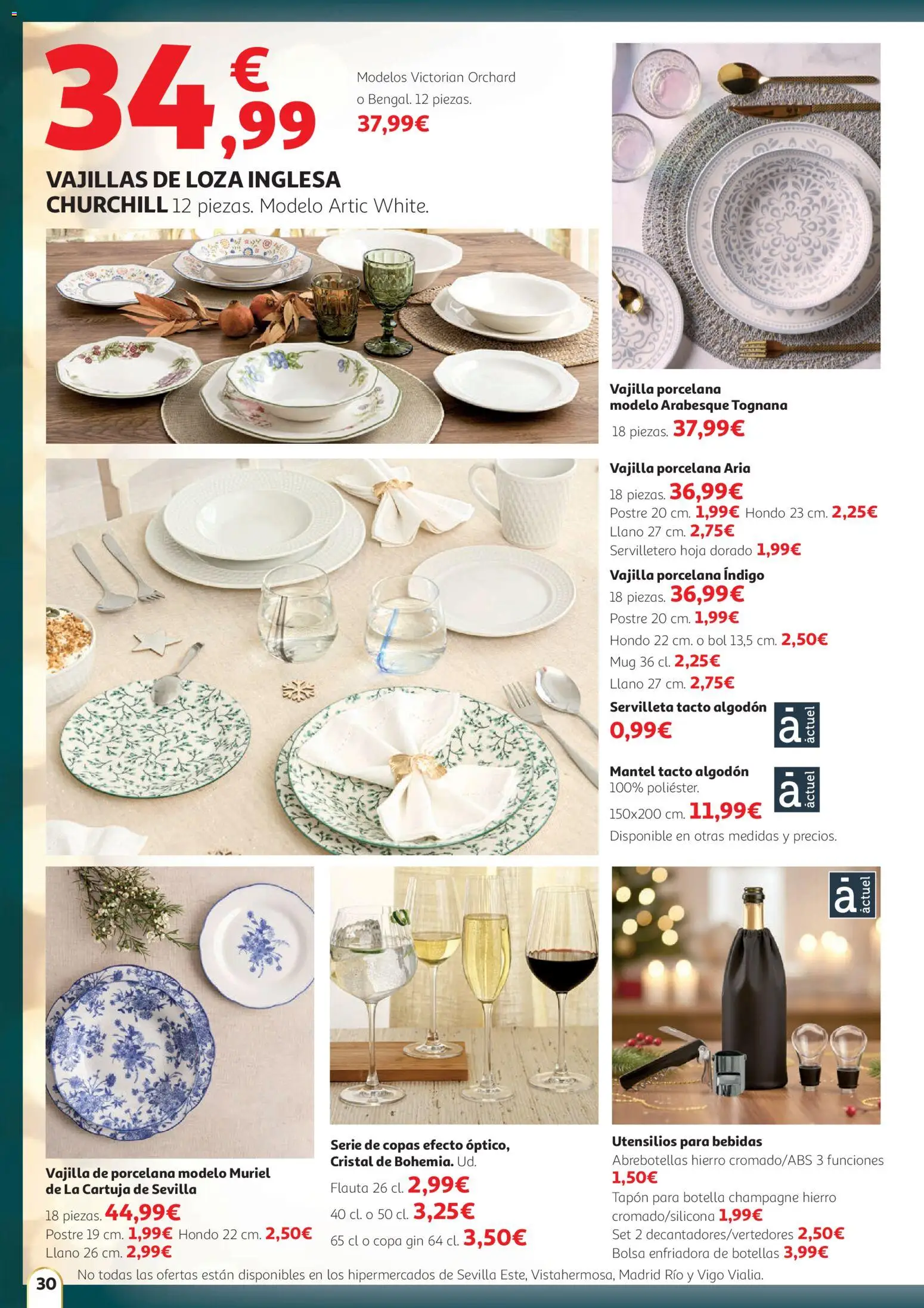 Alcampo - Hg Madrid │ válido desde el 11.12.2025 | Página: 30 | Productos: Mantel, Bolsa, Βρεφικό κρεβάτι