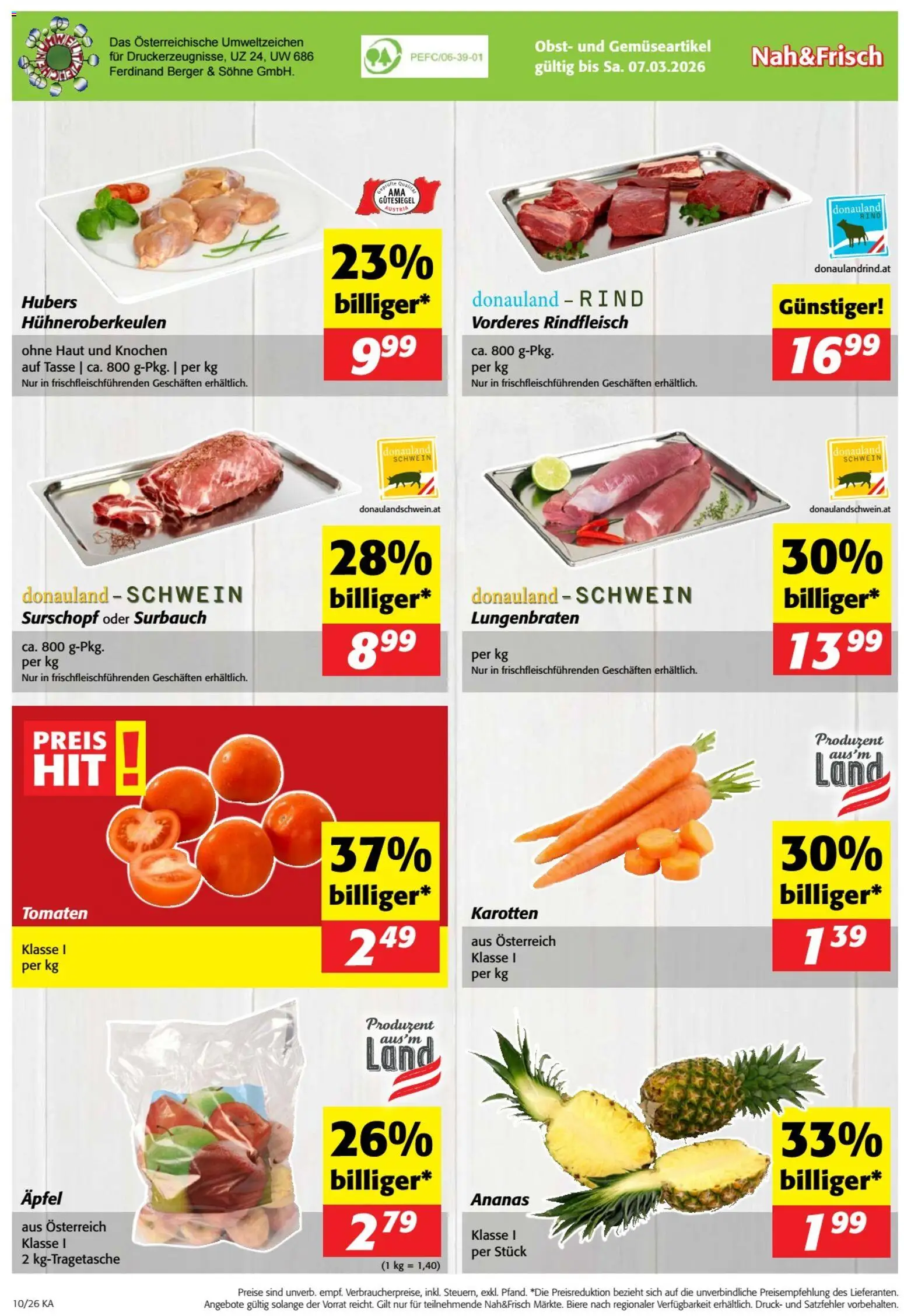 Nah und Frisch Flugblatt gültig ab 04.03.2026 | Seite: 8 | Produkte: Obst, Äpfel, Tomaten, Ananas