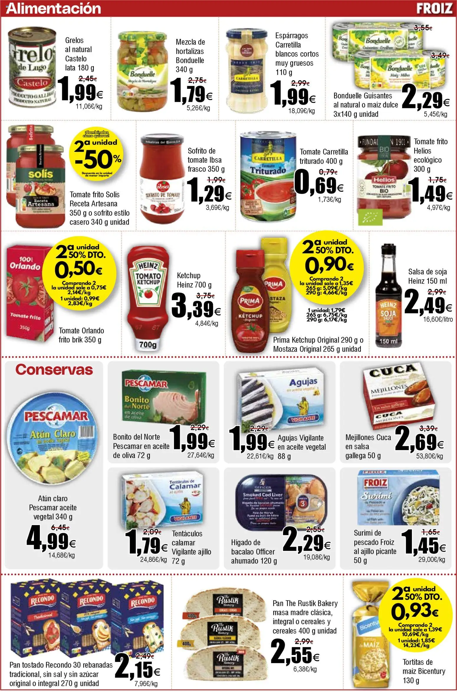 Froiz folleto │ válido desde el 11.02.2026 | Página: 11 | Productos: Pescado, Νερό καρύδας, Cereales, Atún claro