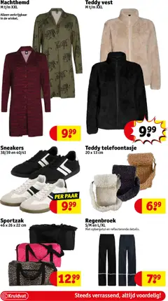 Teddy vest, M t/m XXL - Voorbeeld van een folder van Kruidvat, geldig van 07.10.2025 | Pagina: 52 | Producten: Sneakers, Vest