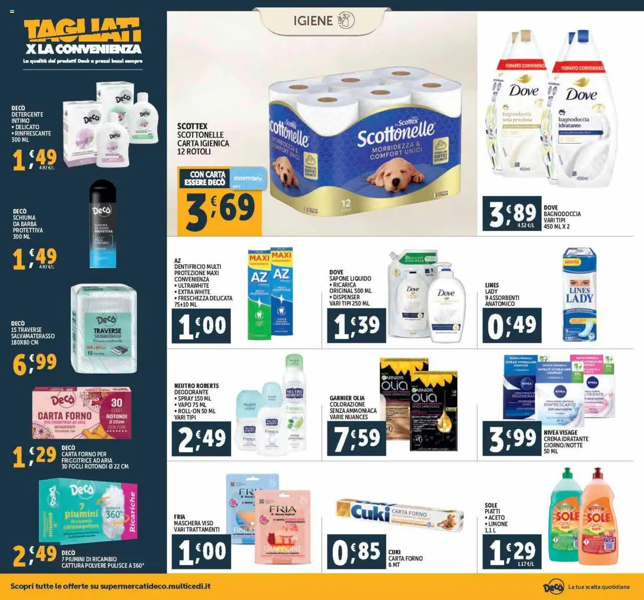 Volantino Decò del 12.09.2025 | Pagina: 18 | Prodotti: Friggitrice ad aria, Deodorante, Carta forno, Friggitrice