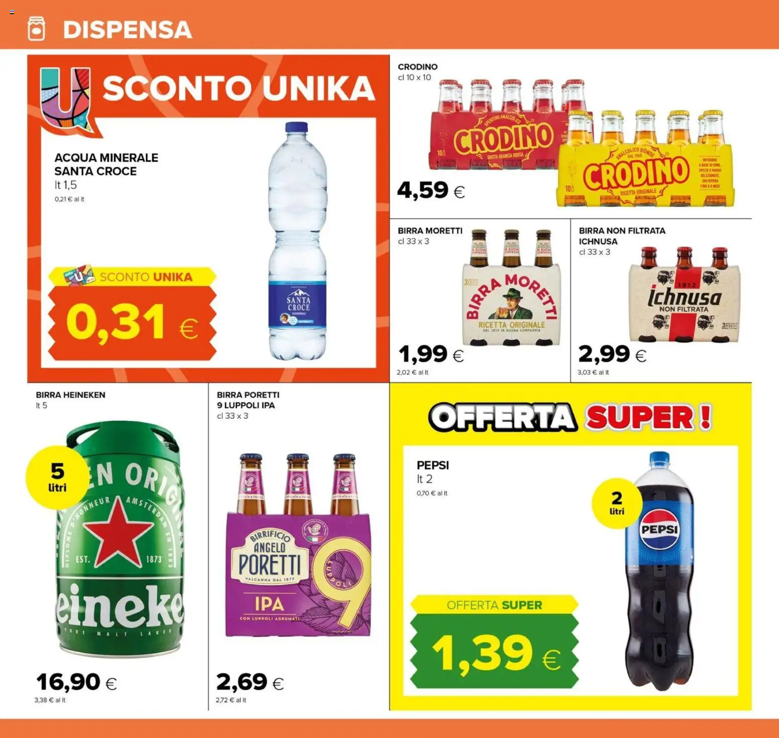 Volantino Tigre del 07.04.2026 | Pagina: 18 | Prodotti: Birra, Birra Moretti, Pepsi, Aperitivo