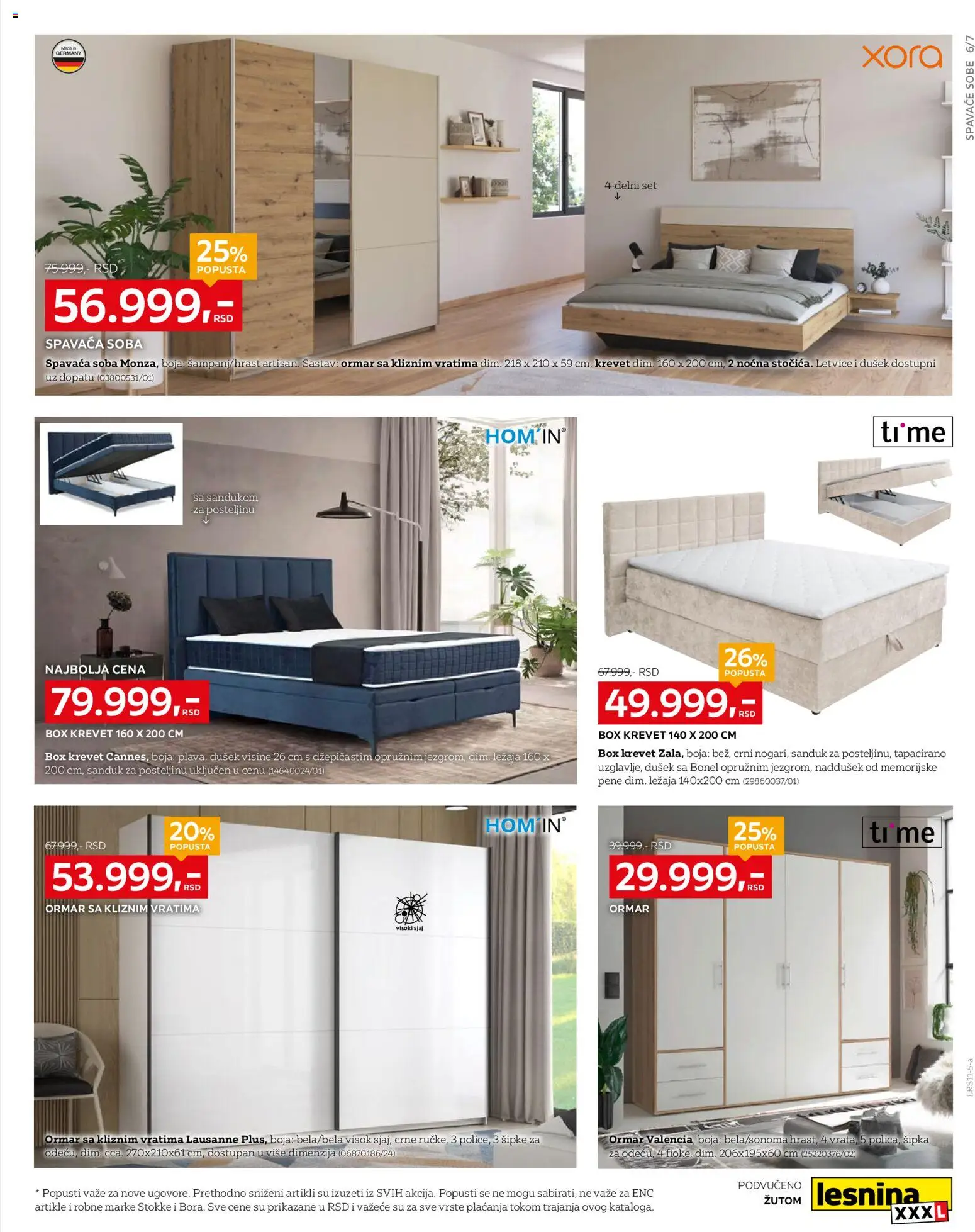 Lesnina XXXL katalog - važi od 27.10.2025 | Strana: 7 | Proizvode: Krevet, Dušek, Ormar