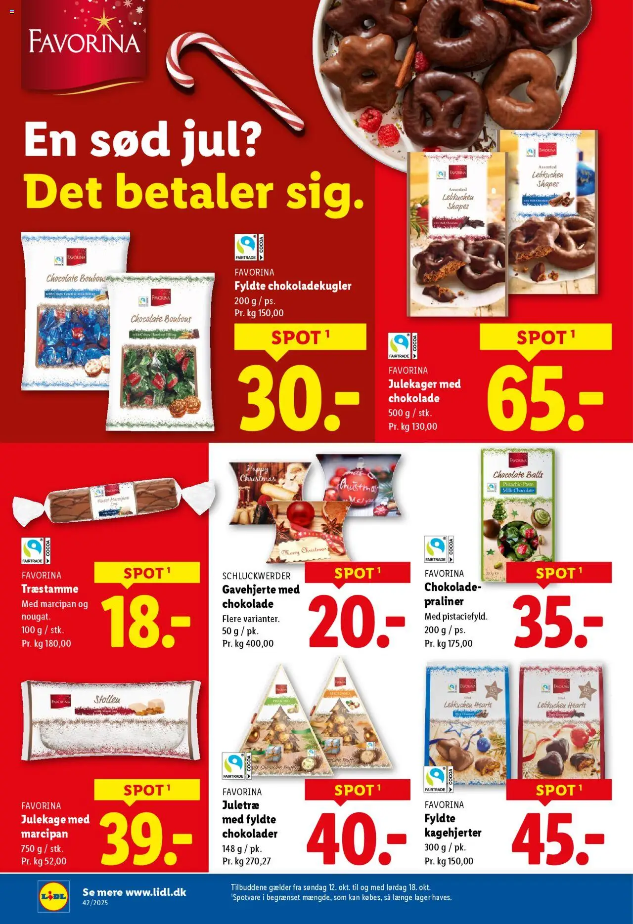 Lidl tilbudsavis – gyldig fra 12.10.2025 | Side: 12 | Produkter: Chokolade, Feijões, Marcipan, Søm