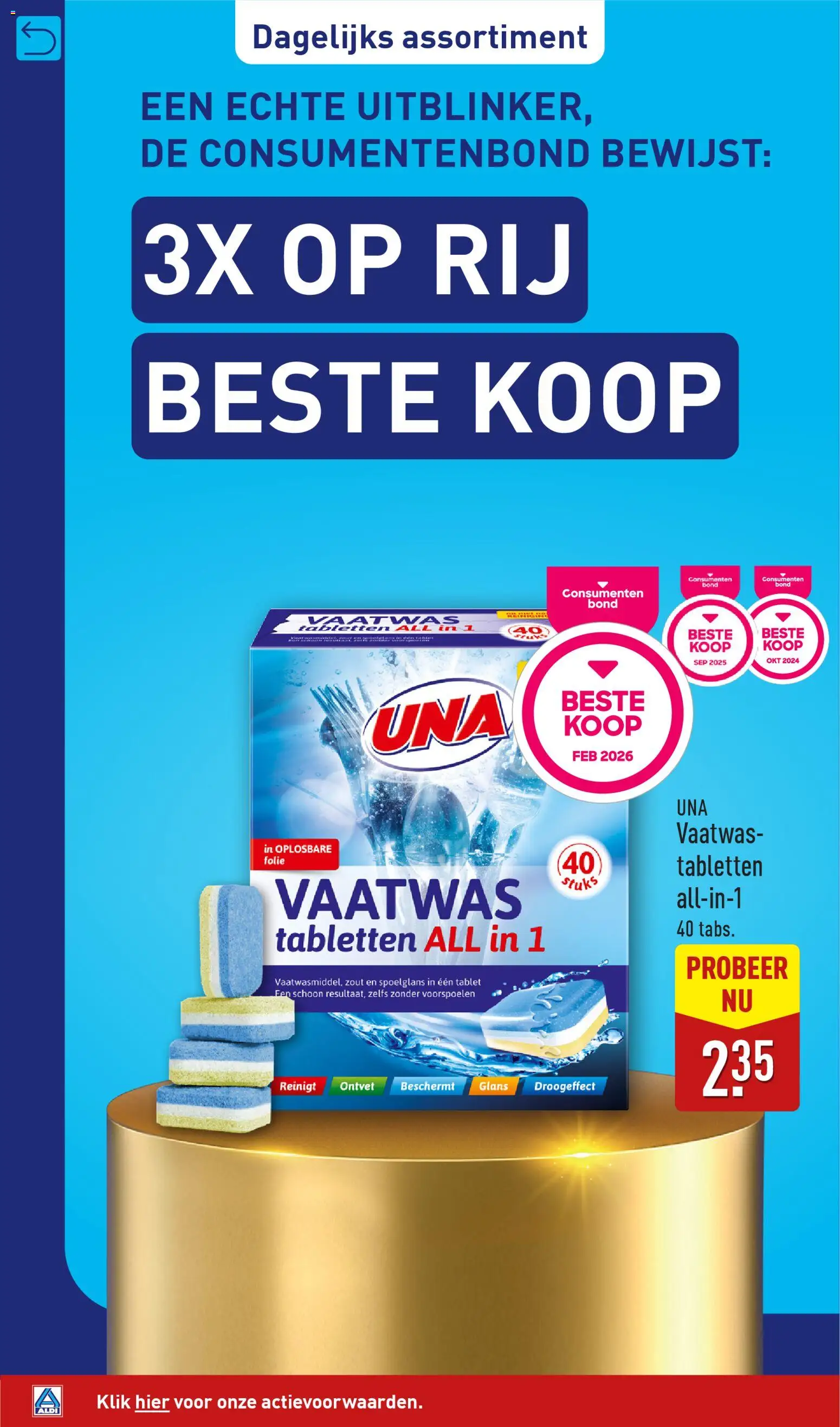{H1} | Pagina: 20 | Producten: Vaatwas tabletten, Tablet