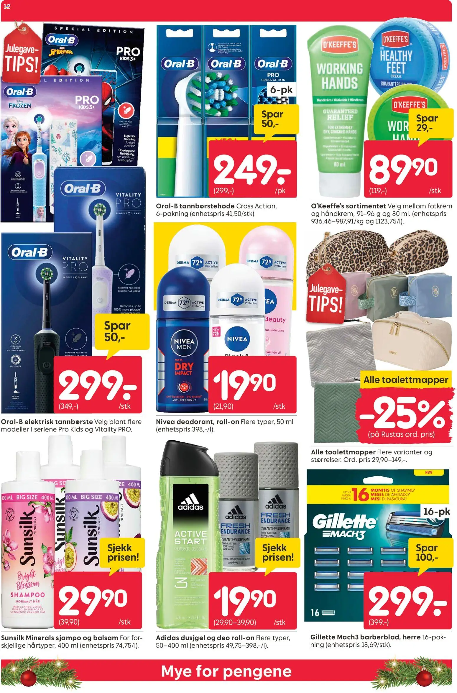 {H1} | Side: 12 | Produkter: Antiperspirant, Tannbørste, Strandväska, Jupe en jean