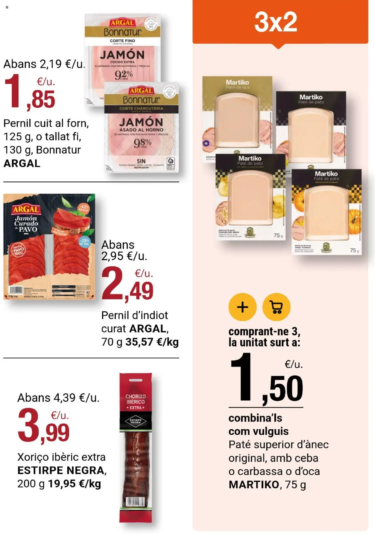 Bonpreu folleto │ válido desde el 07.10.2025 | Página: 46 | Productos: Jamón, Jamón cocido, Paté, Horno