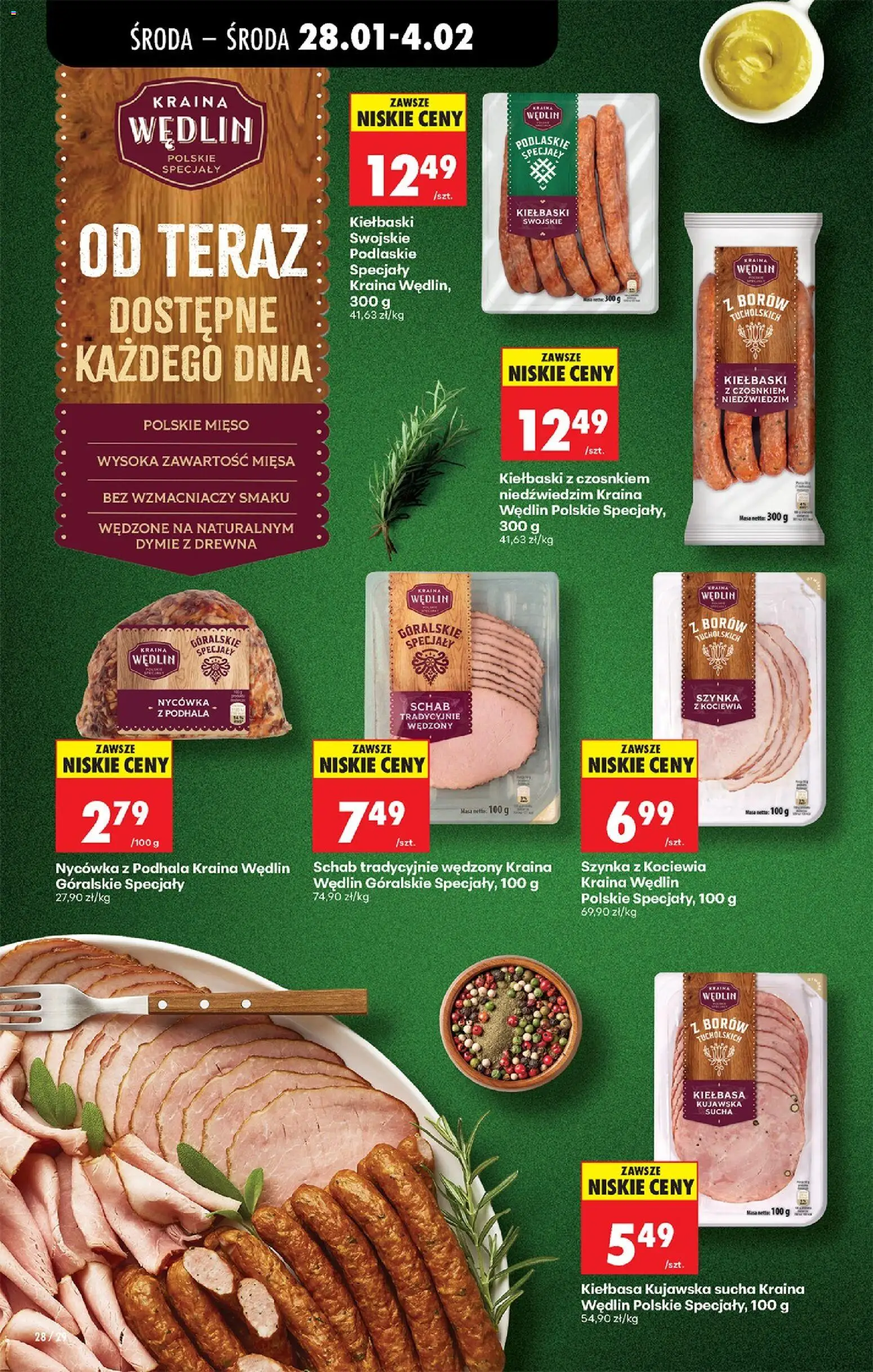 Biedronka gazetka - Oferta w tym tygodniu od 28.01.2026 | Strona: 34 | Produkty: Kiełbasa, Schab, Kiełbaski, Szynka