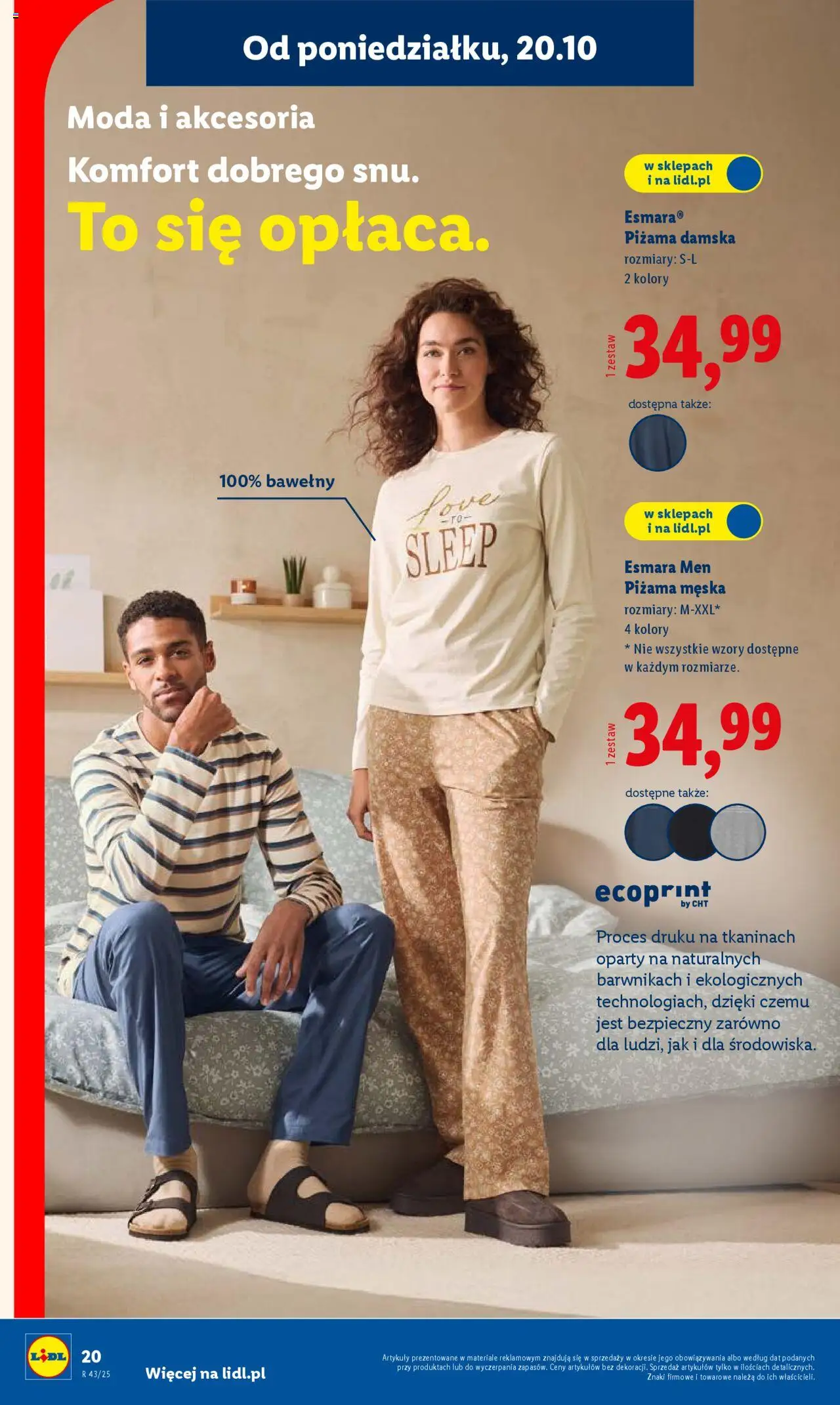 Lidl Katalog od 20.10.2025 | Strona: 24 | Produkty: Piżama