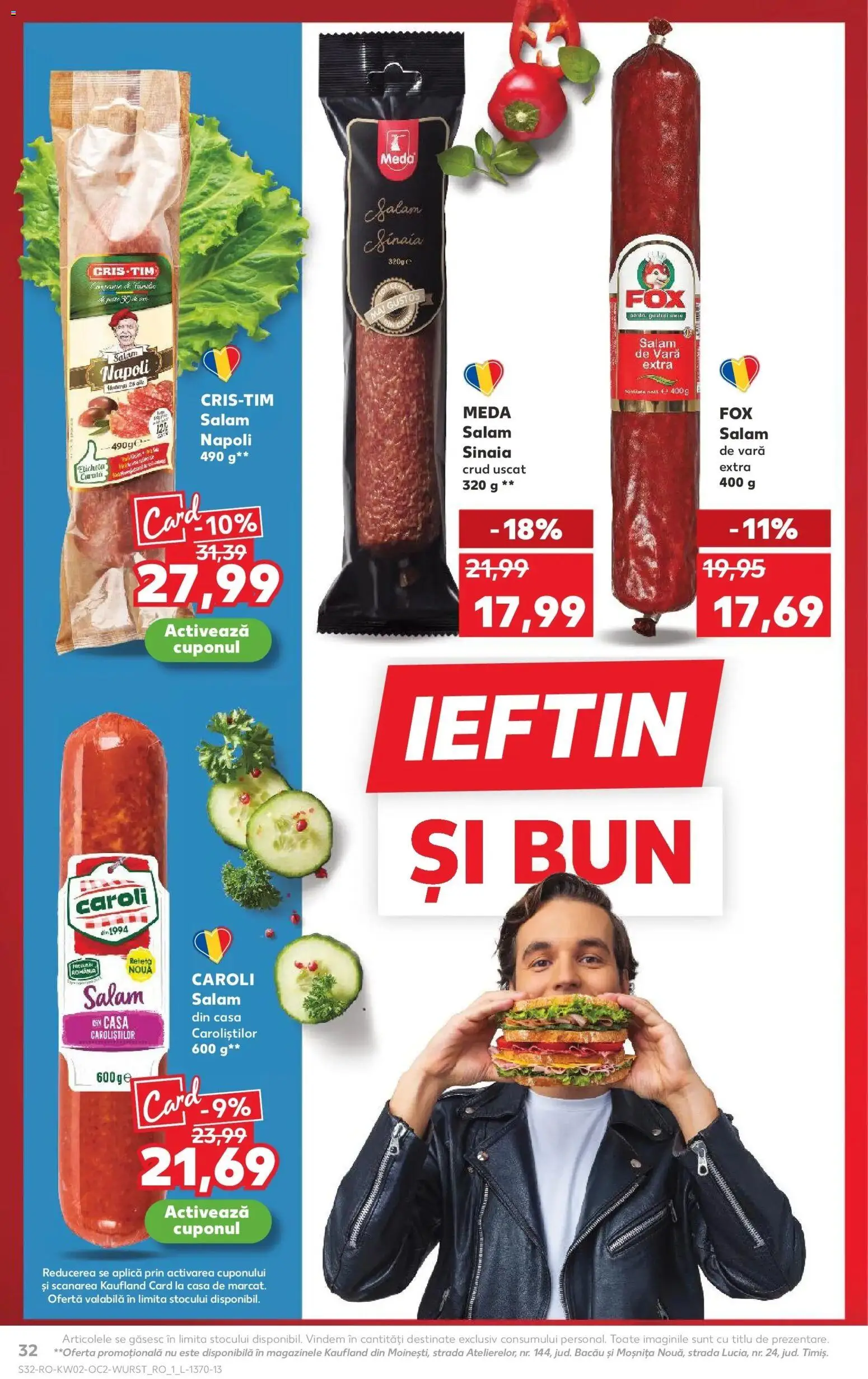 Noul catalog Kaufland – valabil de la 07.01.2026 | Pagină: 32 | Produse: Salam