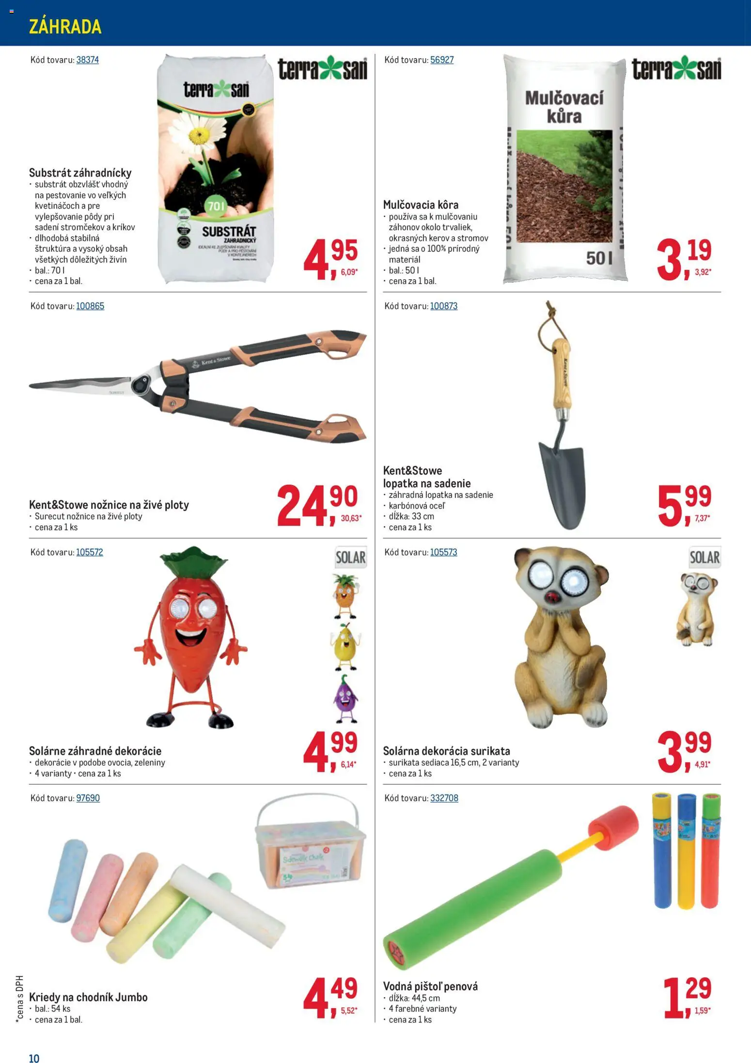 Nové Metro akcie – leták je platný od 11.03.2026 | Strana: 10 | Produkty: Mulčovacia kôra, Substrát