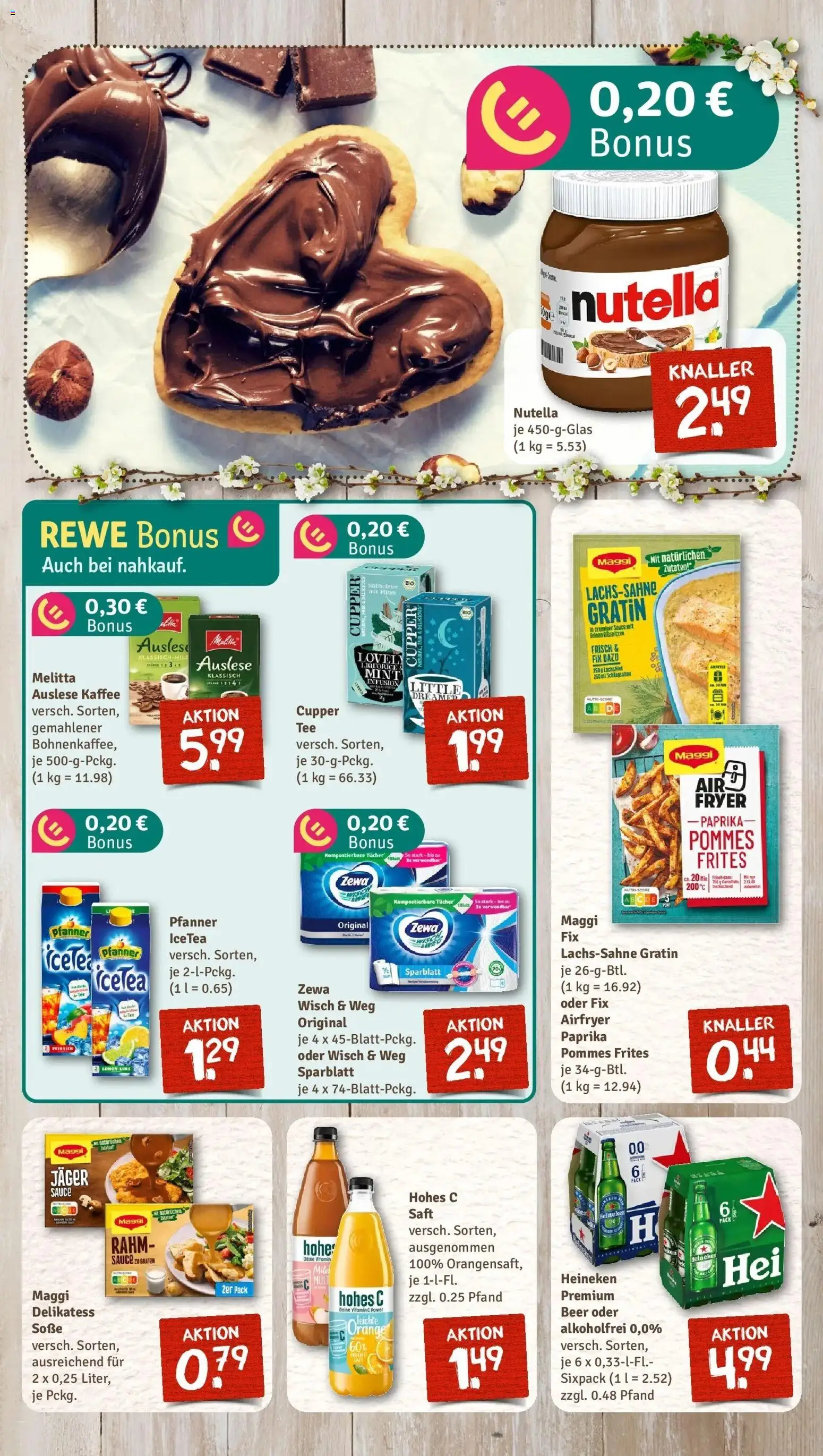Rewe Prospekt Waldmünchen	 – gültig ab 23.03.2026 | Seite: 10 | Produkte: Melitta, Maggi, Nutella, Heineken