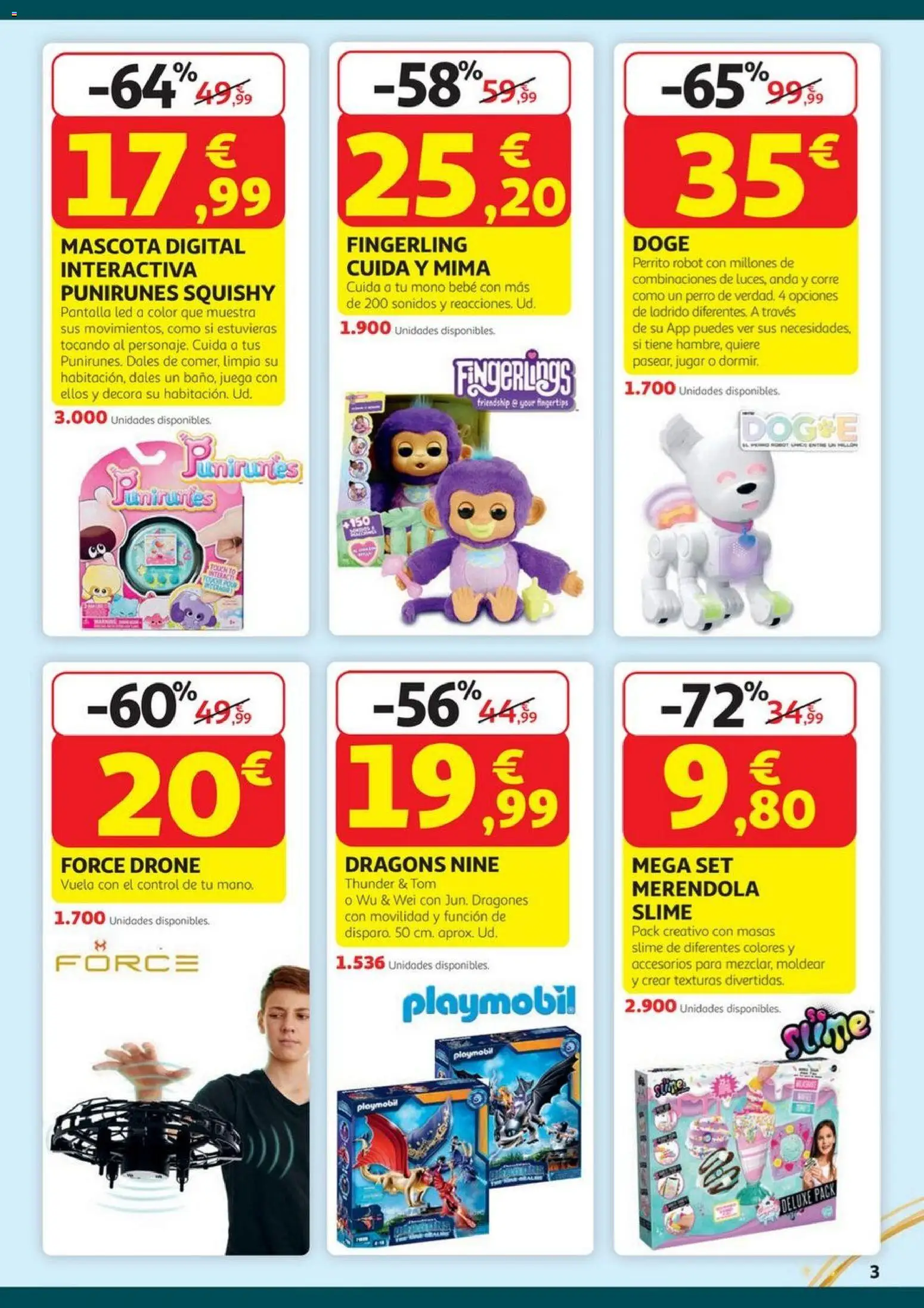 Alcampo - HP Juguetes  │ válido desde el 23.10.2025 | Página: 3 | Productos: Drone, Juega, Robot