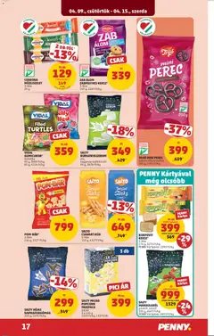 ZAB ÁLOM ZABPELYHES KEKSZ*, 3-féle, 150 g, 2260 Ft/kg - amely érvényes a következő dátumtól: 09.04.2026 | Oldal: 21