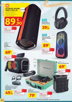 Vista previa Alcampo - Canarias válido desde el 18.12.2025 | Página: 8 | Productos: Audio, Auriculares, Altavoz