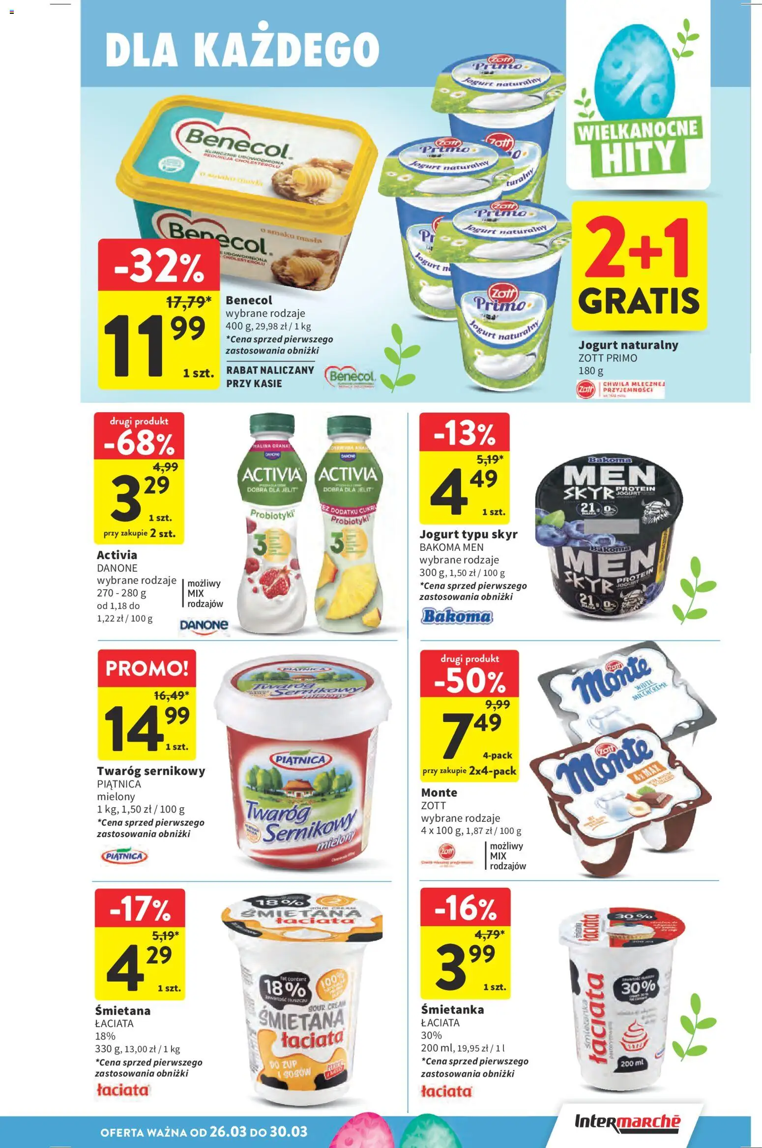 Intermarche gazetka od 26.03.2026 | Strona: 29 | Produkty: Malina, Jogurt, Twaróg, Skyr