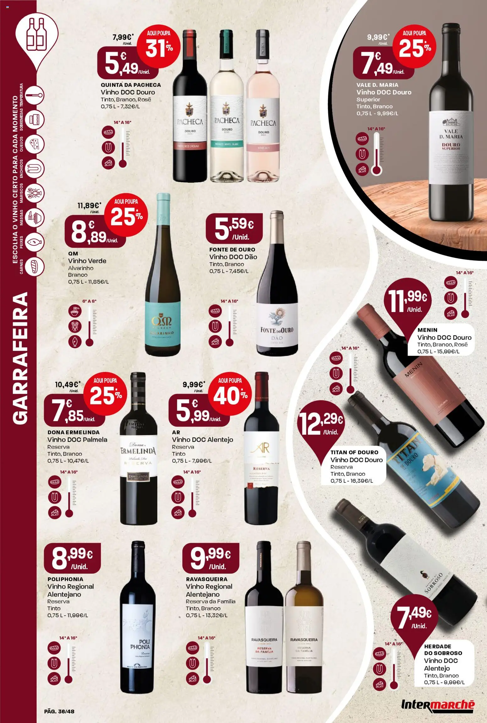Intermarché folheto │ válido de 05.03.2026 | Página: 36 | Produtos: Vinho