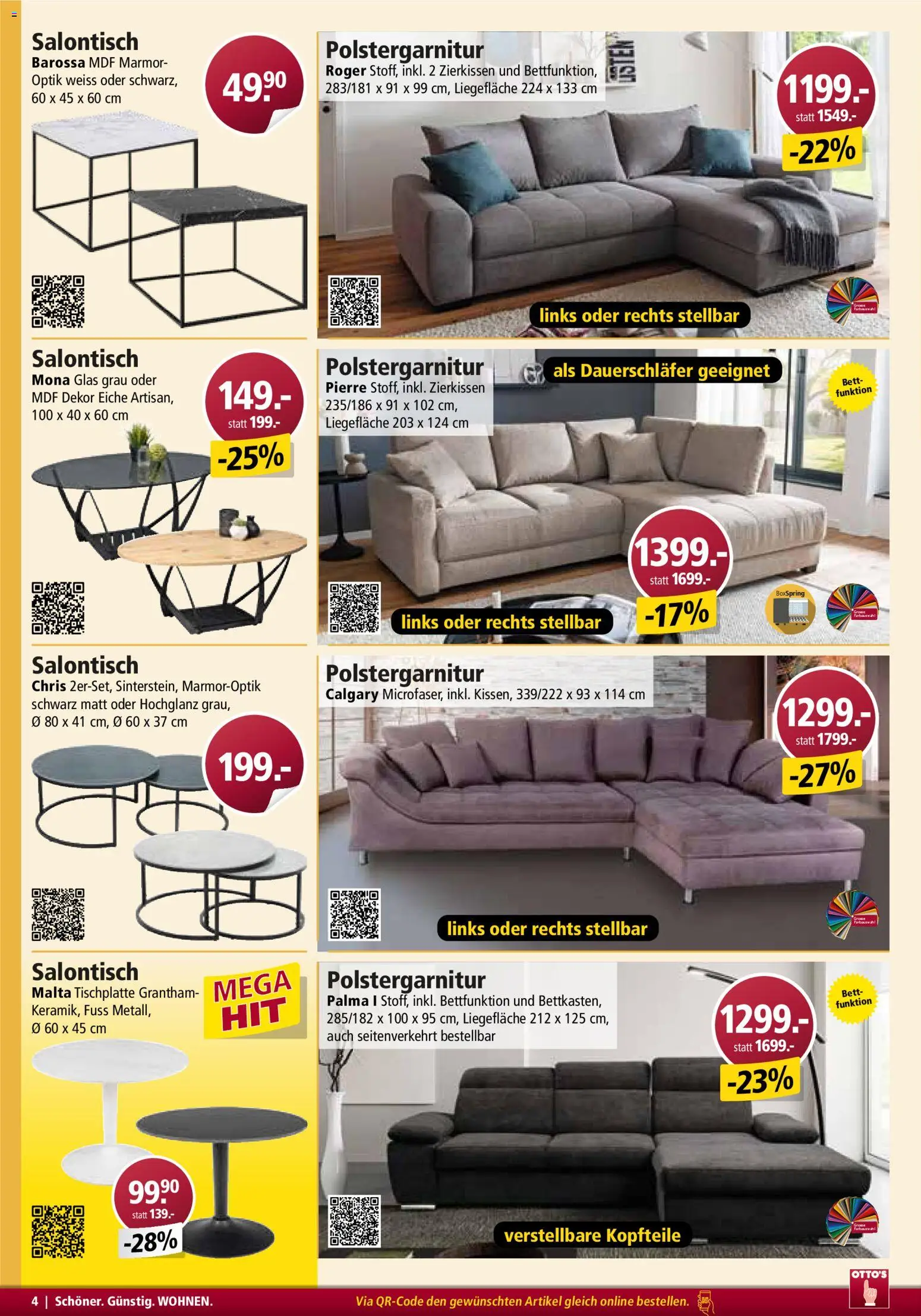 Otto's Aktionen Möbelflyer – gültig ab 01.11.2025 | Seite: 4
