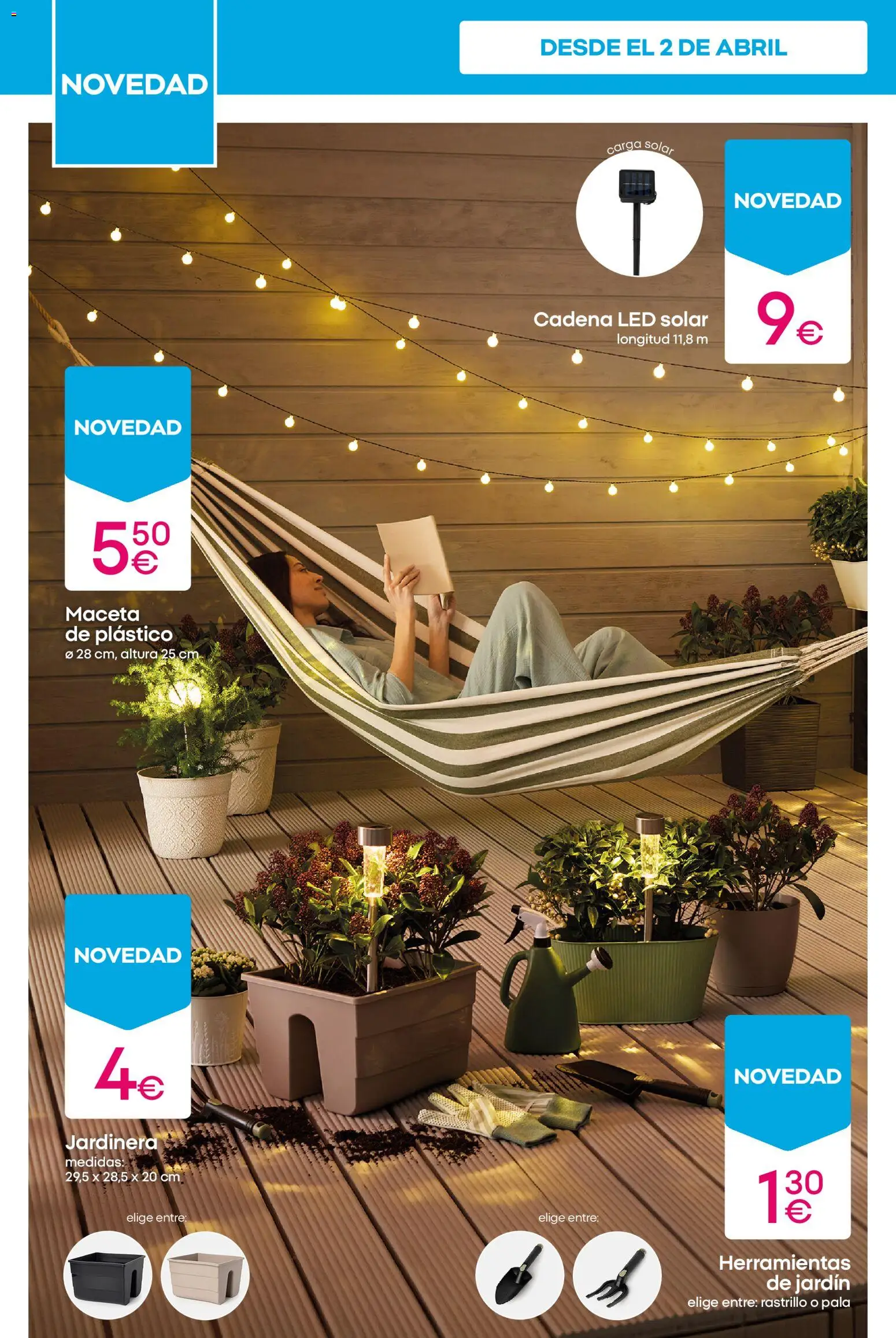 Pepco folleto │ válido desde el 09.04.2026 | Página: 8 | Productos: Rastrillo, Jardinera, Maceta